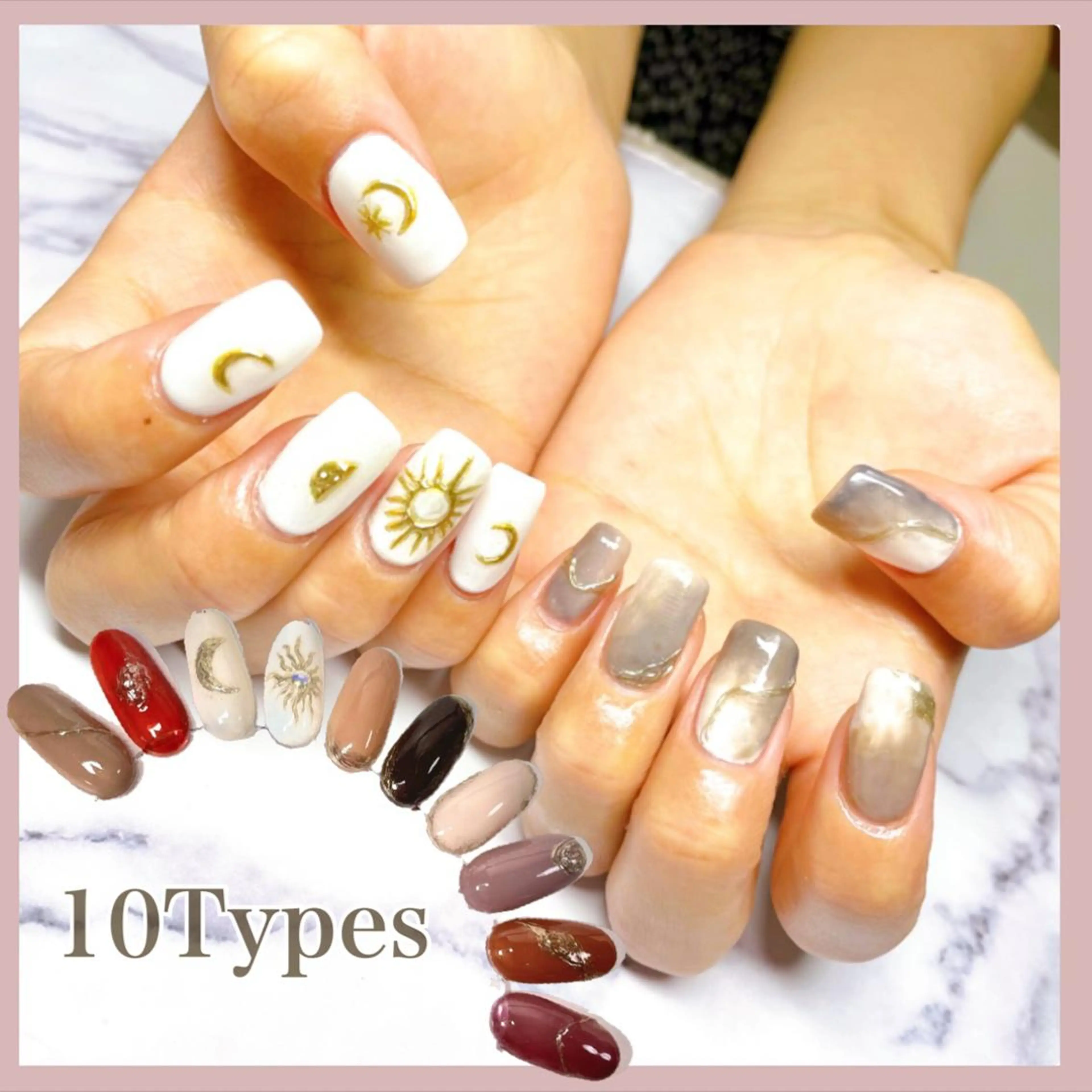 ネイル アートネイル ミラーネイル Nailsalon Caiseのネイルデザイン