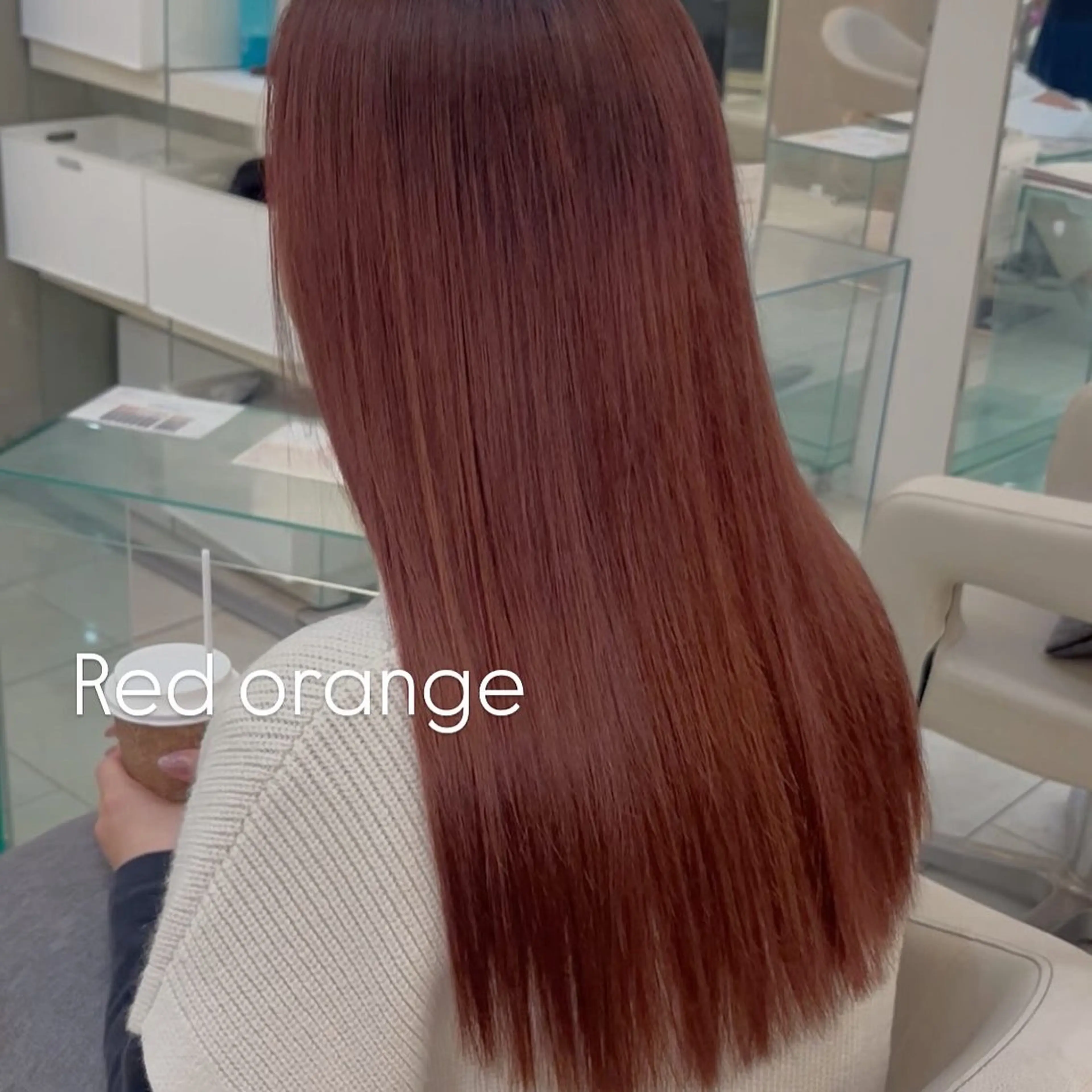 ロング カラー ヘアカラー 似合わせカット暖色 カラーhiyonaのヘアスタイル