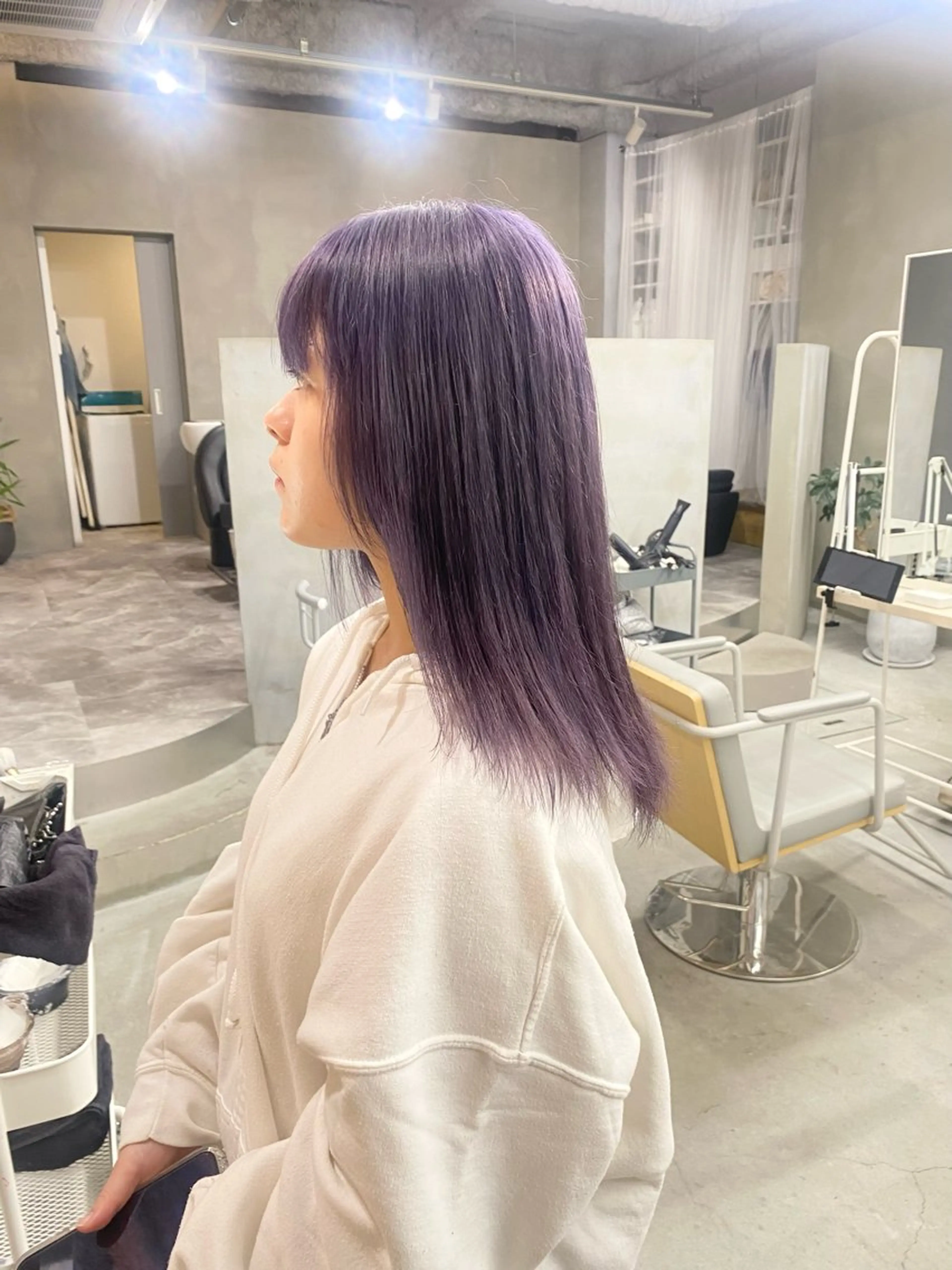 ミディアム カラー ヘアカラー qulim所属・前橋 姫奈のヘアスタイル
