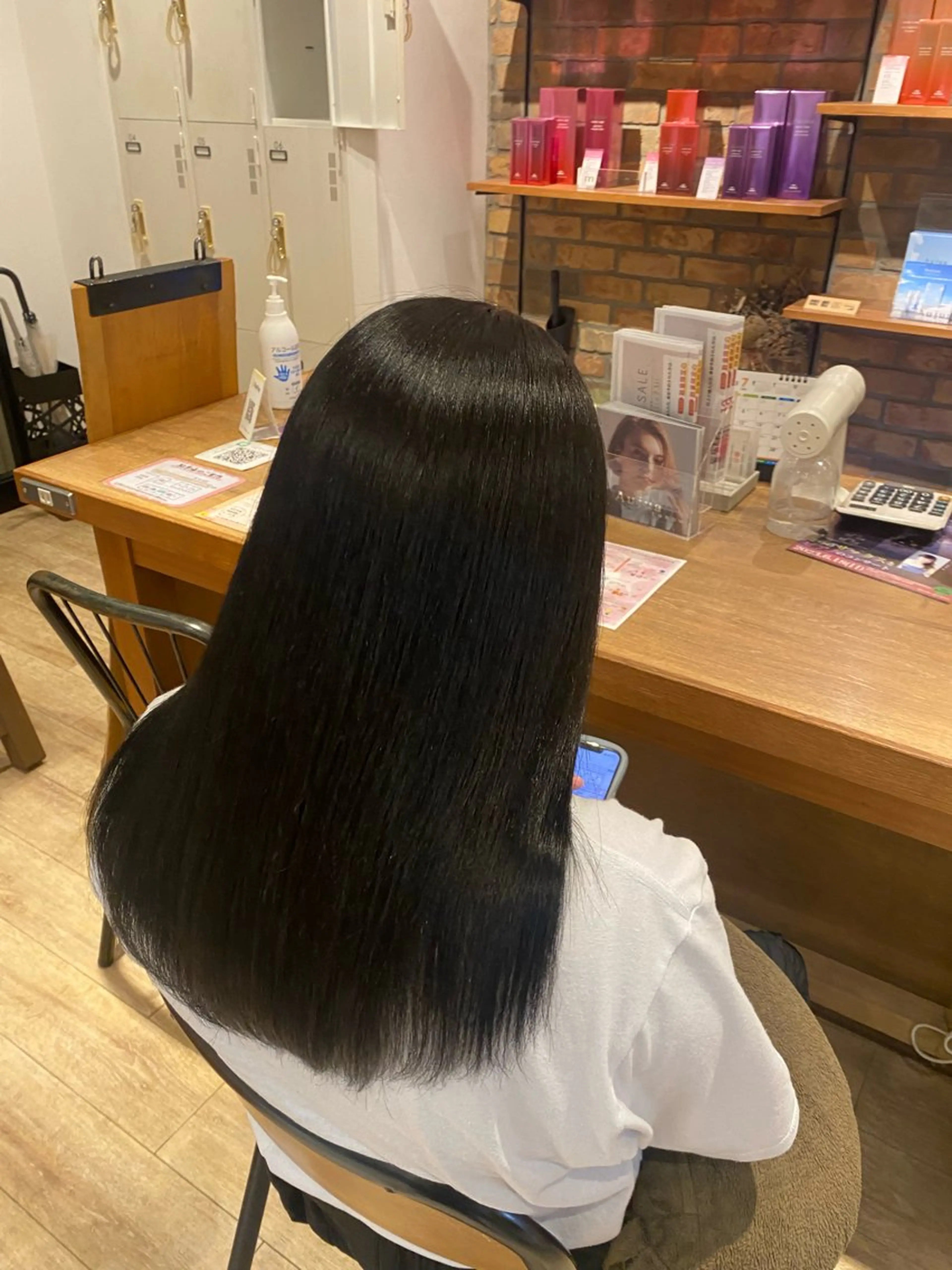 カラー 黒髪 ブルーカラー ブルーブラック 🪞艶カラー/ボブ/ 矯正/高橋亜実🪞のヘアスタイル