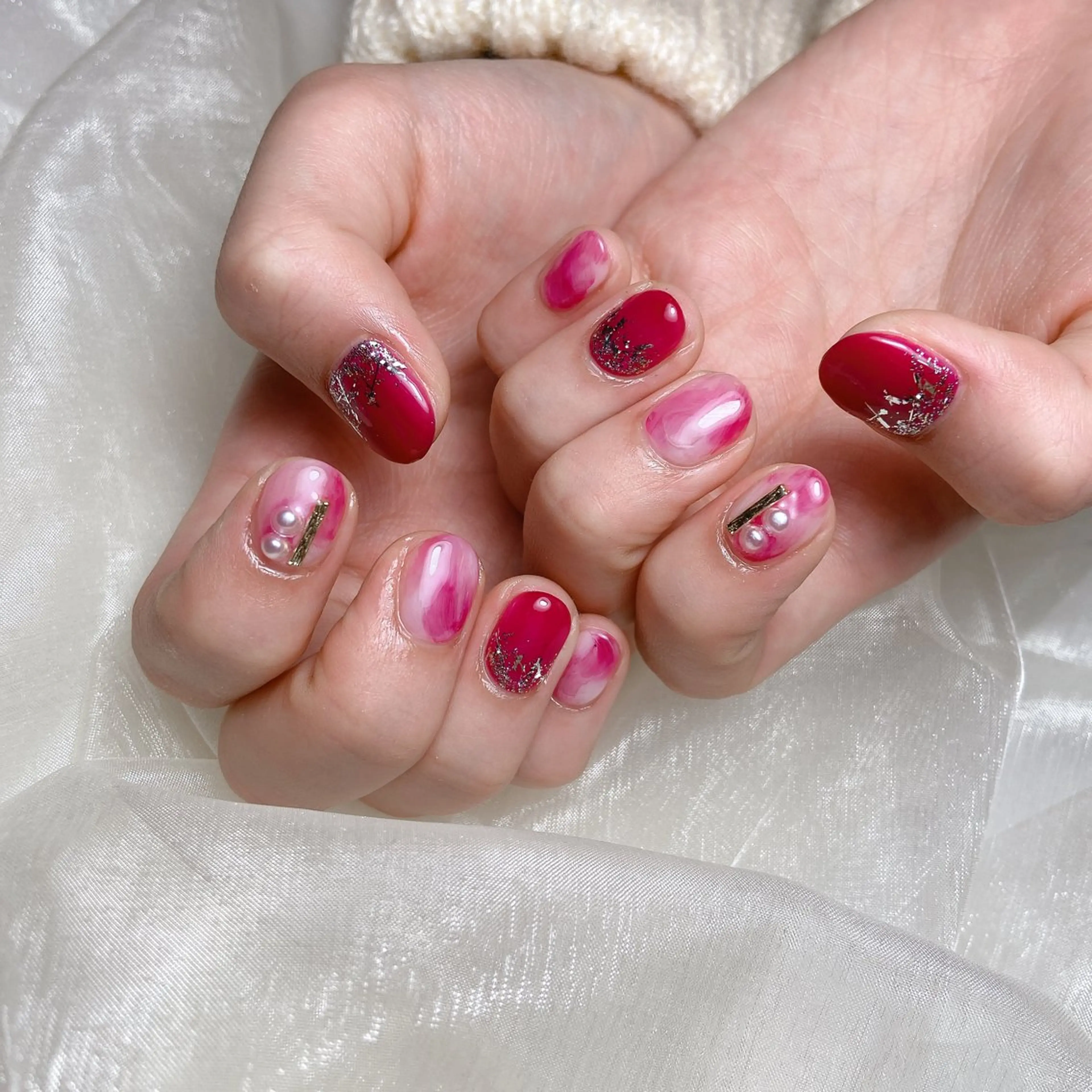 ネイル ニュアンスネイル ハンドネイル nailsalon REJOICEのネイルデザイン