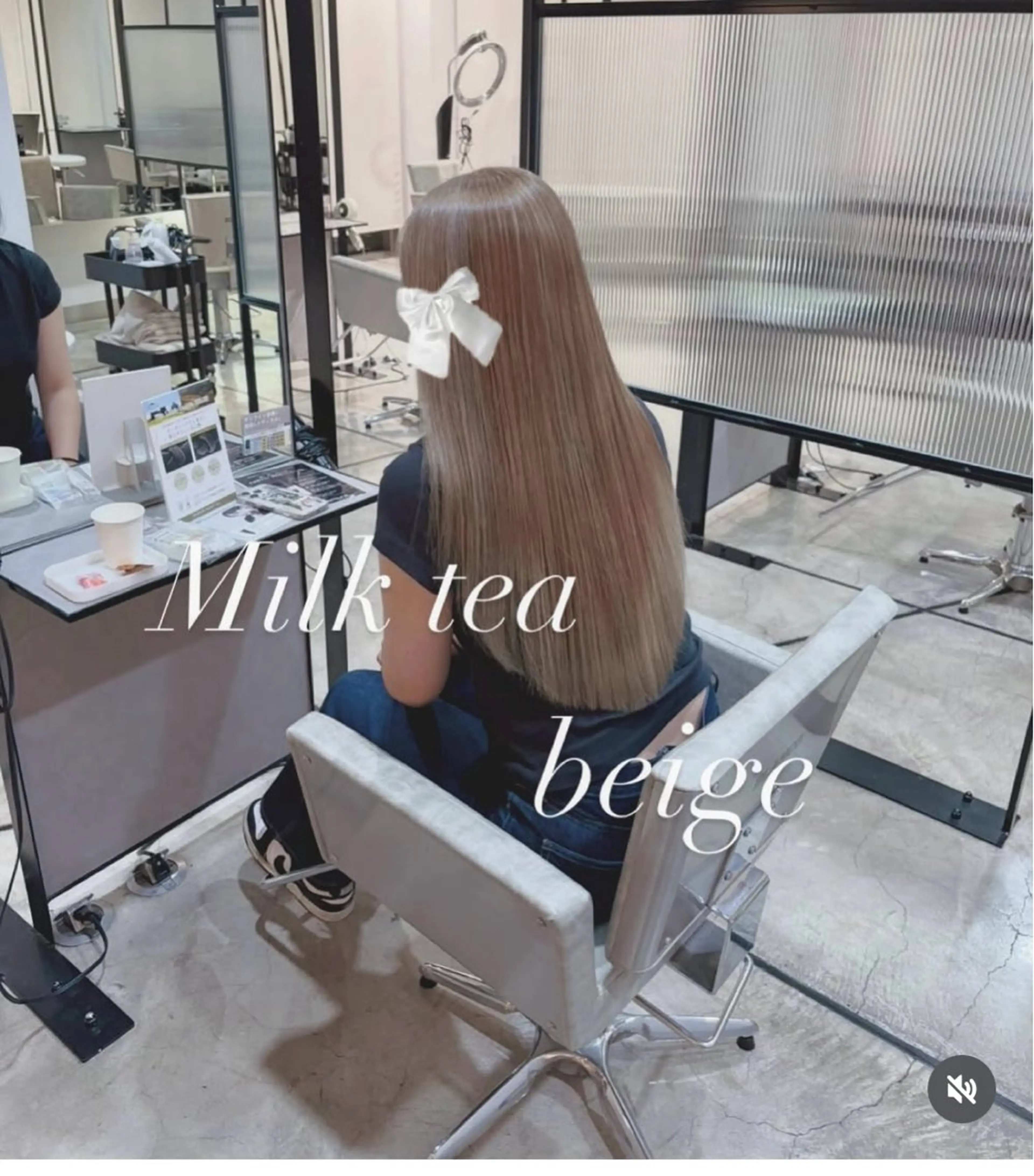 ロング カット ヘアカラー yui/透明感カラー /コテ巻き風パーマのヘアスタイル