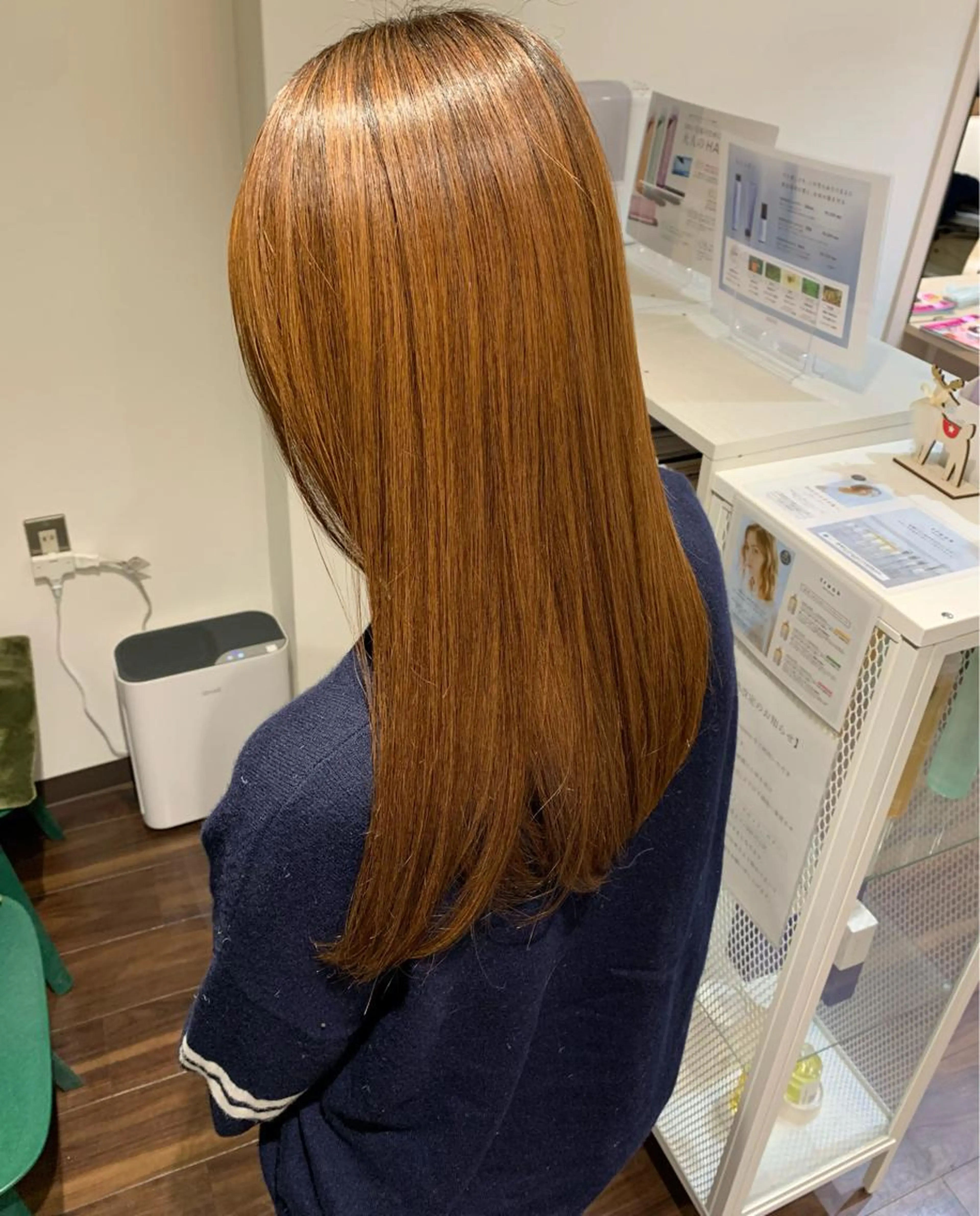 「西山指名限定」髪質改善GLTメテオカラー/酸熱融合トリートメント☆10500円→9500円の写真