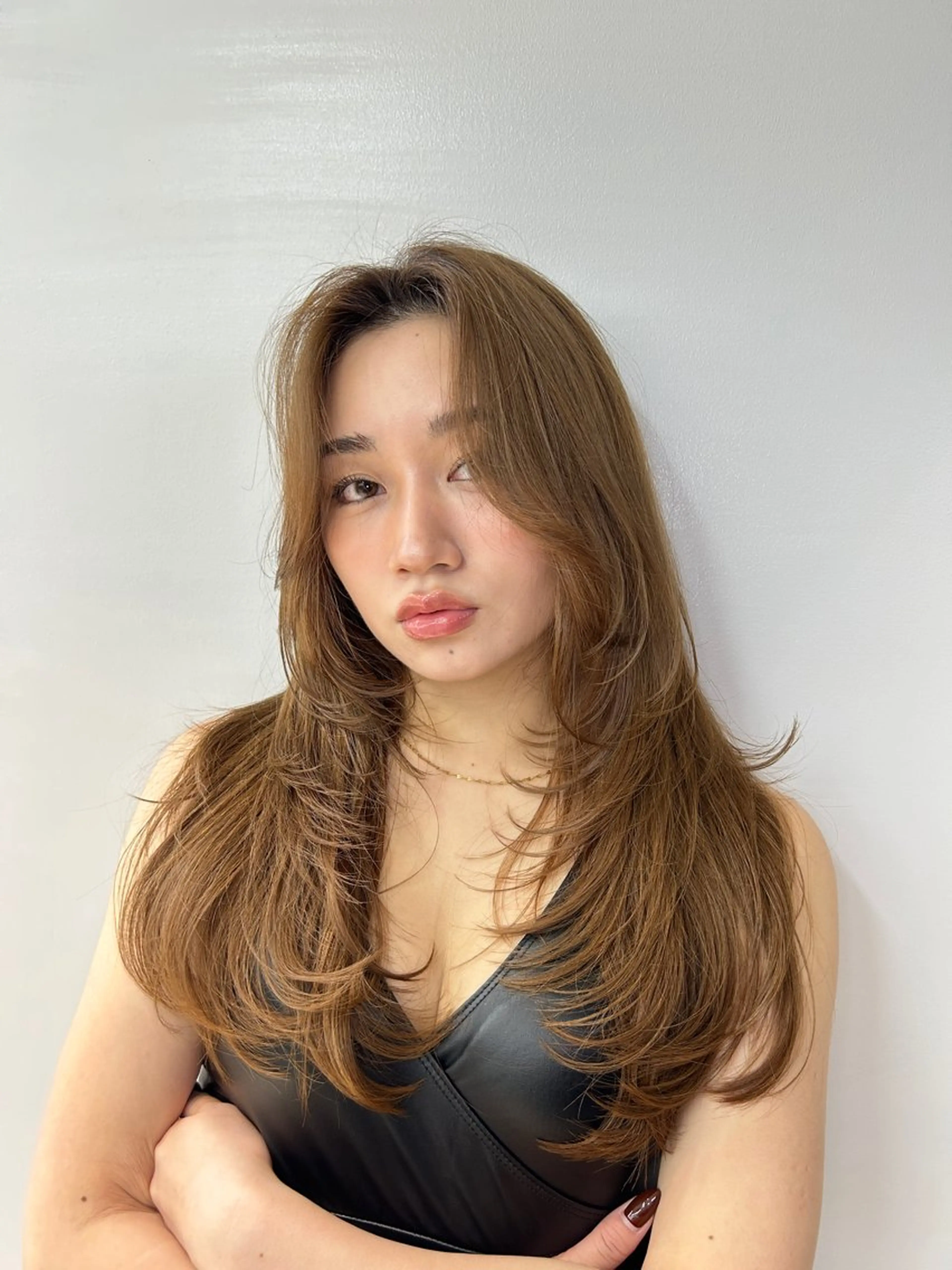 ロング レイヤー×ツヤカラー 渋谷/kougaのヘアスタイル