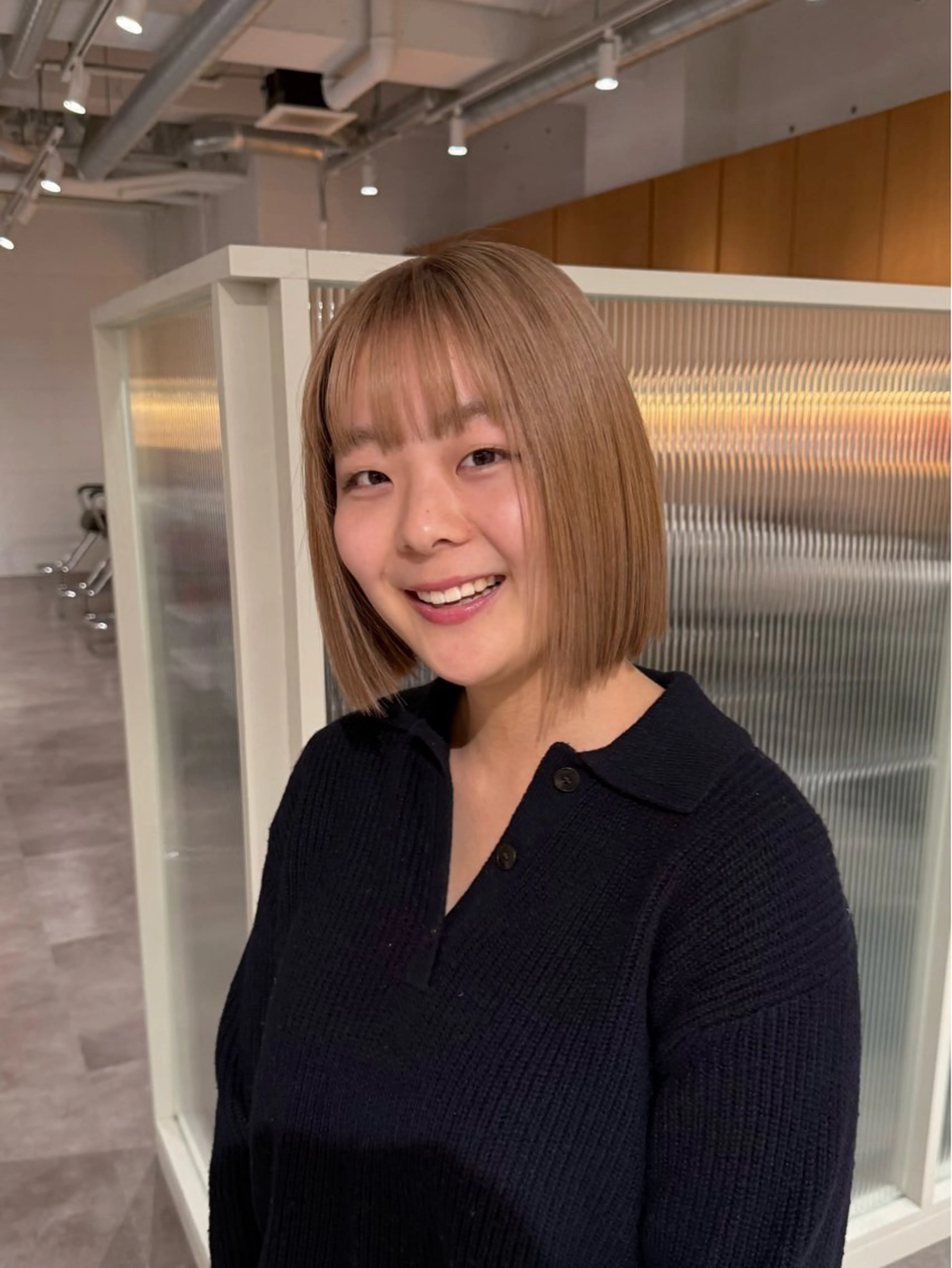 ミディアム ヘアカラー ユイナ/ハイトーン /透明感カラー🫧のヘアスタイル