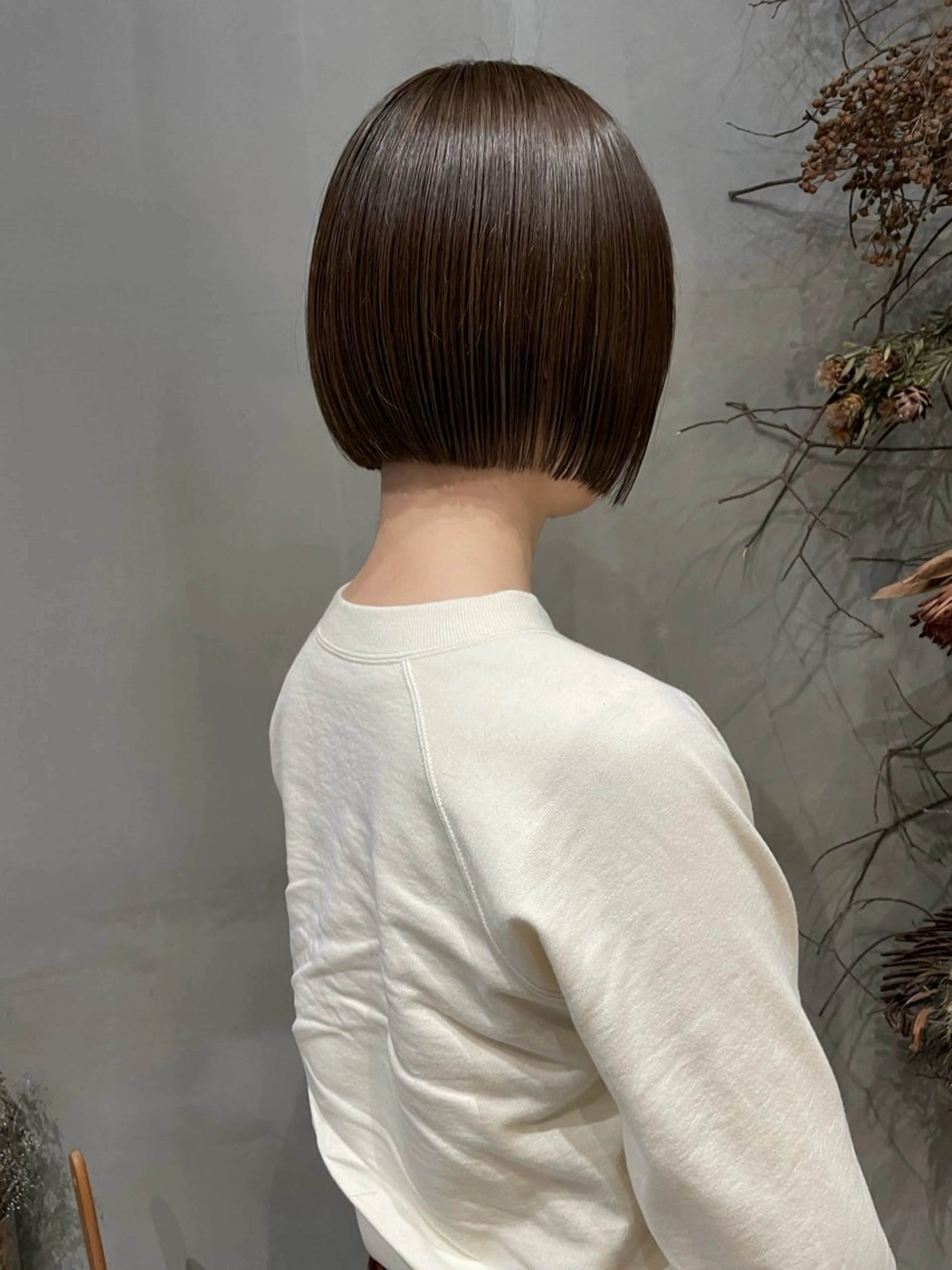 ミディアム 切りっぱなしボブ ボブ salon village  表参道所属・表参道/個室シェア サロン/中山優介のヘアスタイル