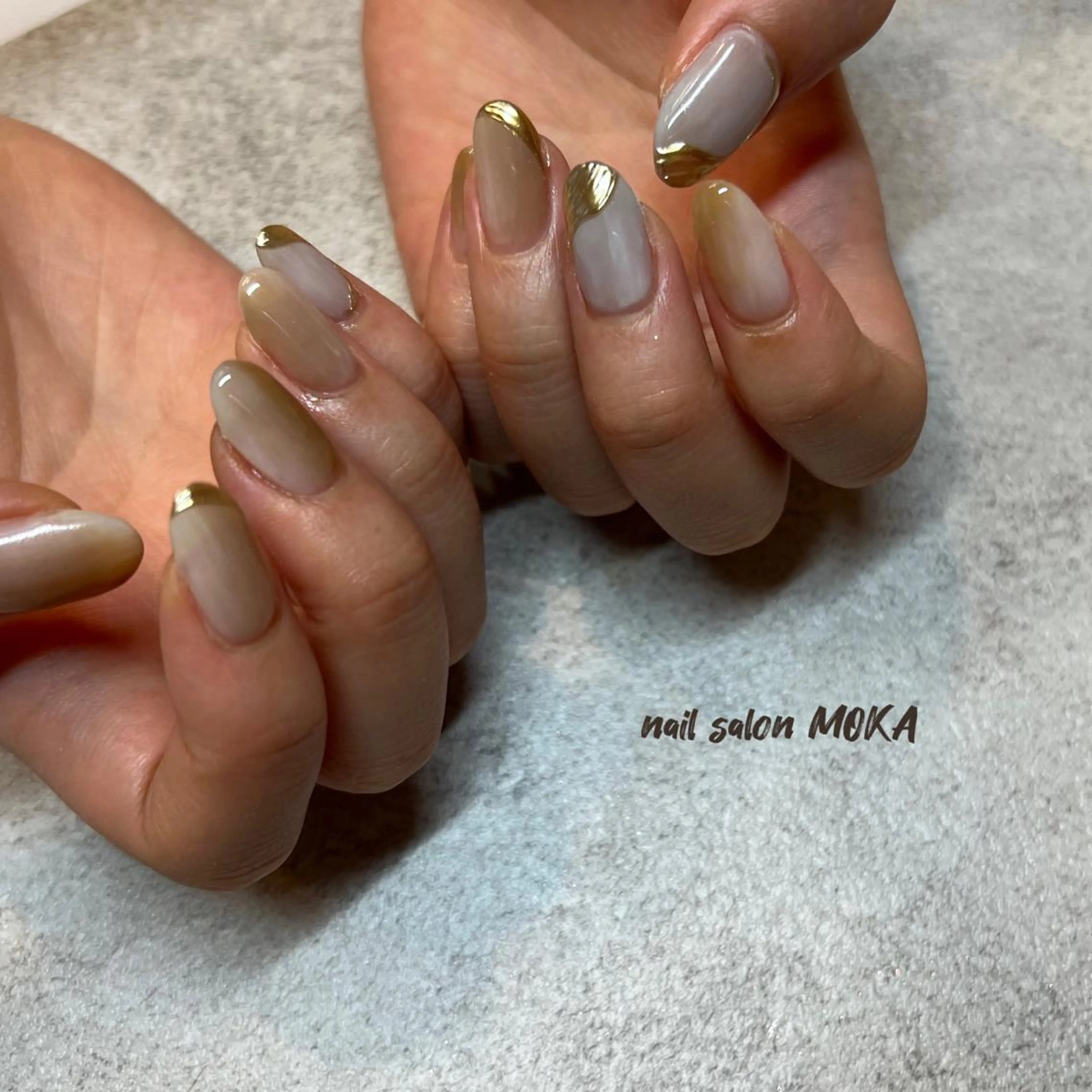 ネイル ニュアンスネイル nail salon MOKAのネイルデザイン