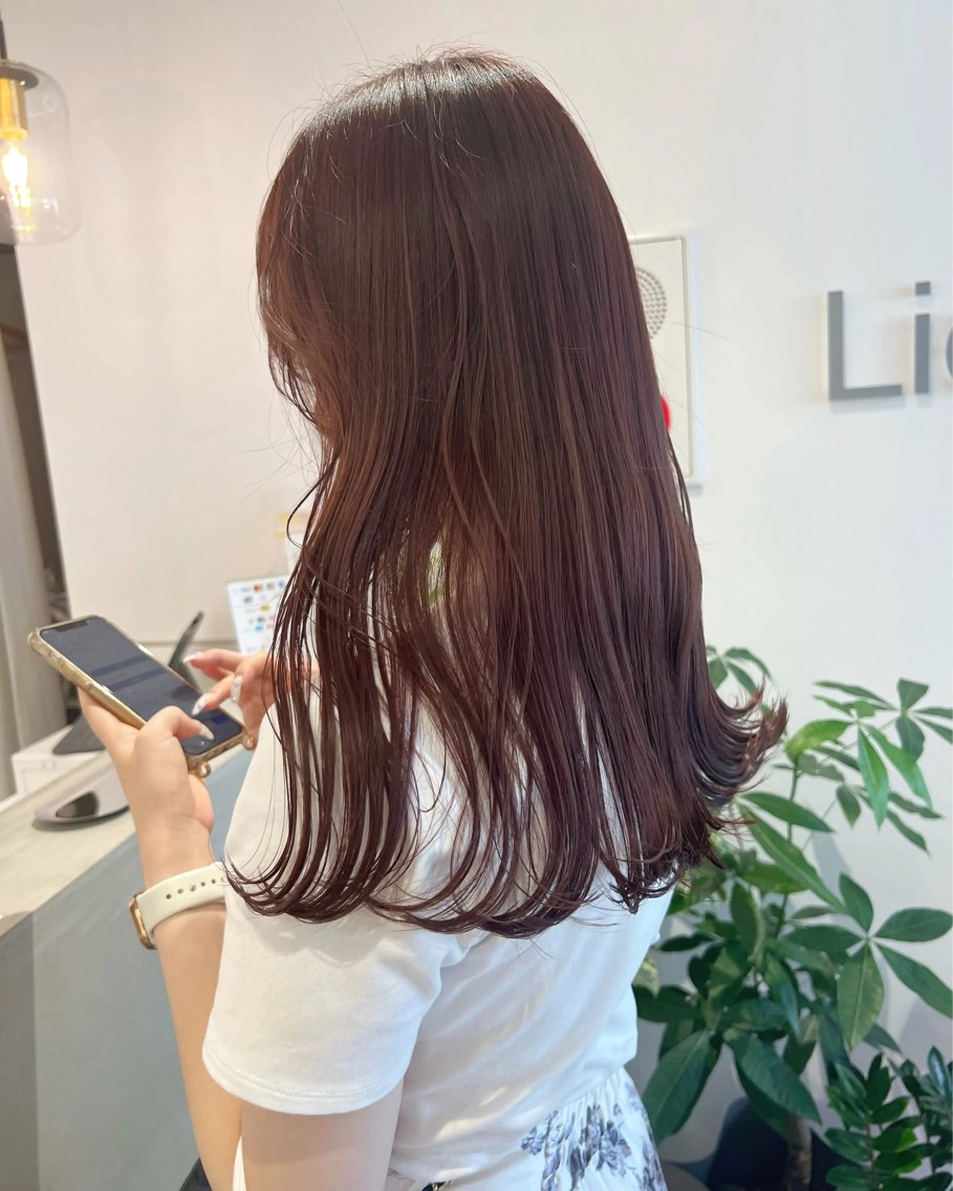 カット+ブリーチなしダブルカラー+Aujuaクイックケア ¥19800の写真