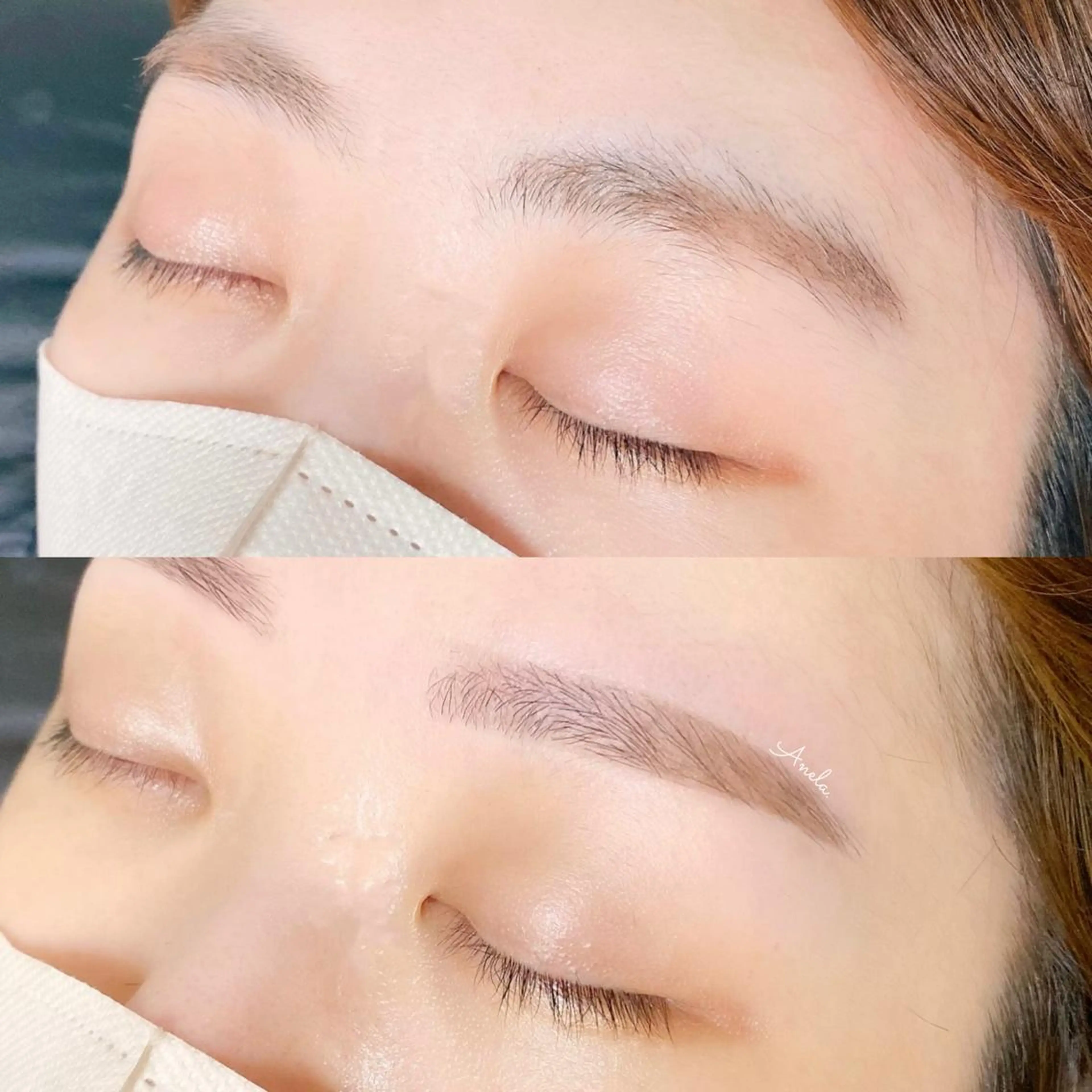 アイブロウ ワックス脱毛 眉カット Anela.所属・Anela./江坂/ ラッシュリフトのマツエク・マツパデザイン