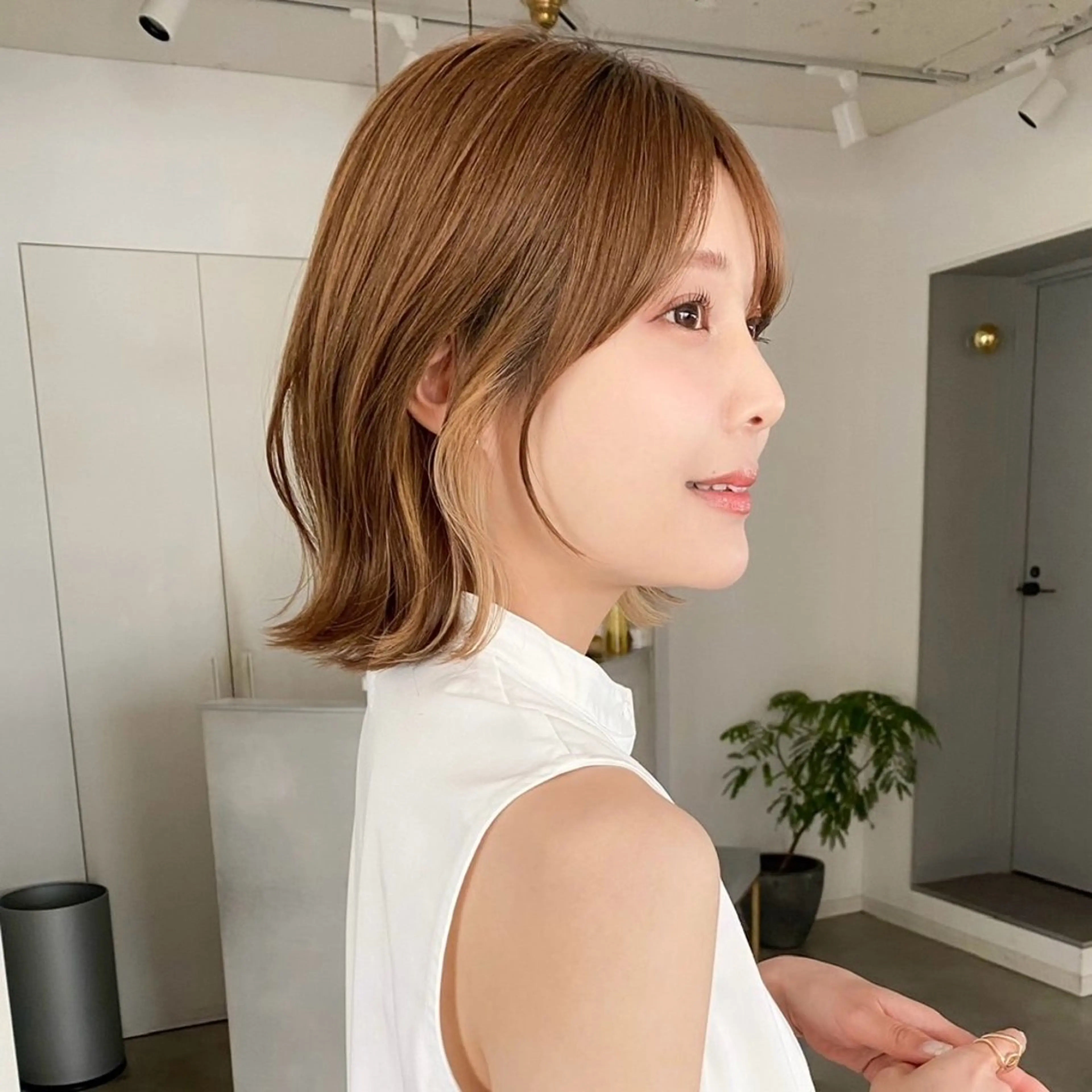 ミディアム カラー/レイヤー /カット泉谷七登のヘアスタイル