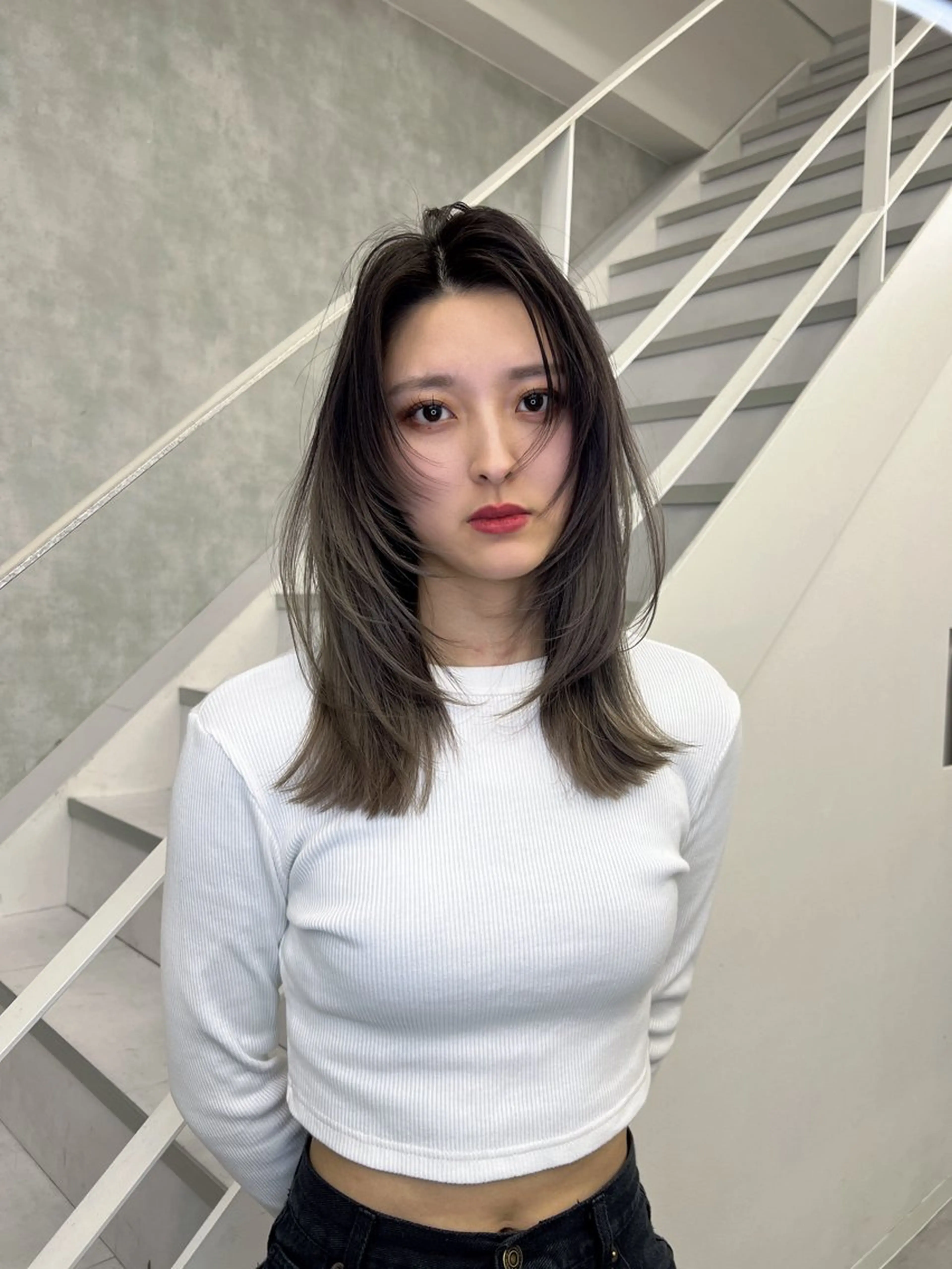 ロング 🚨メンズ曲がる 縮毛矯正りおん🚨のヘアスタイル