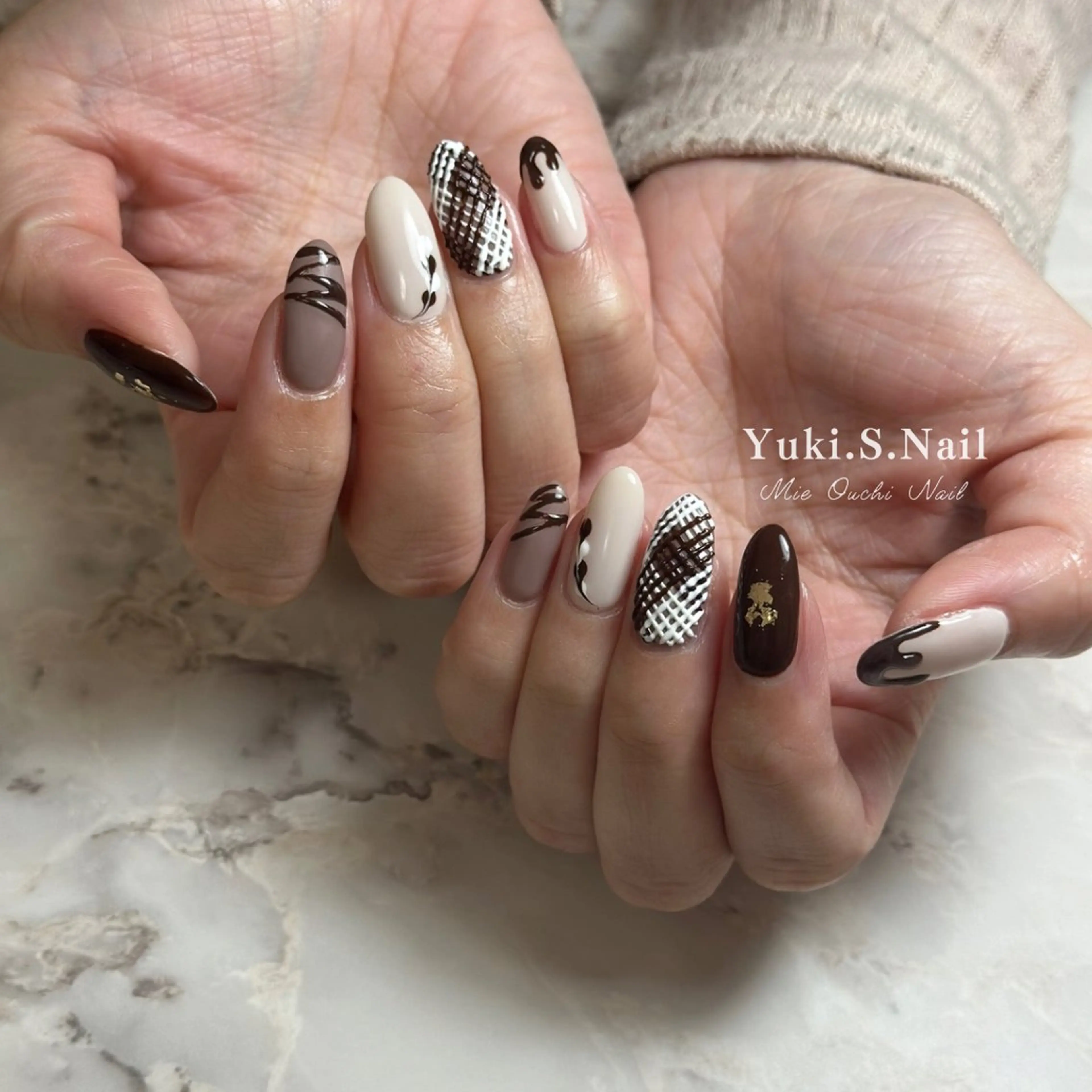 ロング ハンドネイル Yuki S.Nailのネイルデザイン