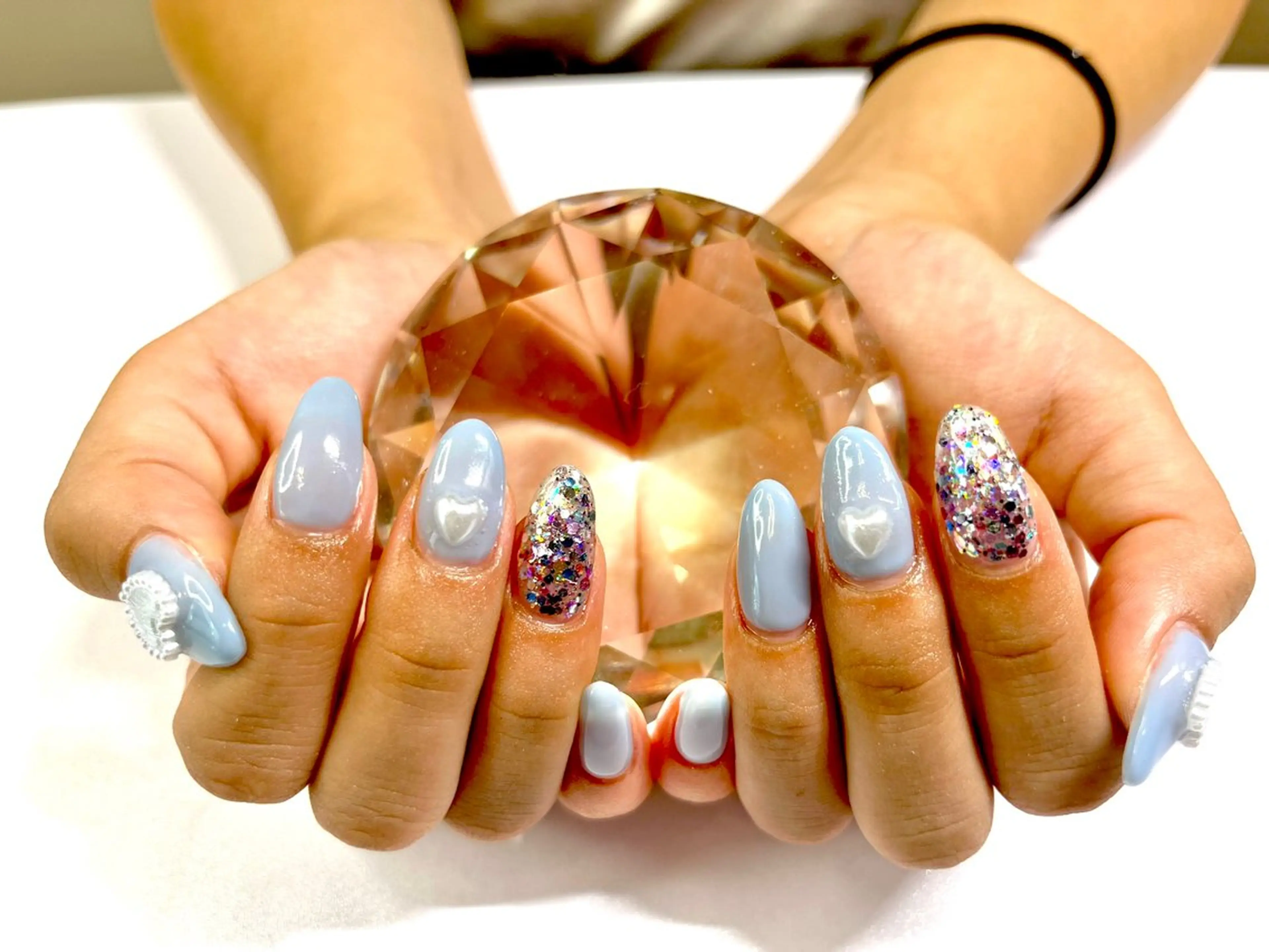 ネイル ラメ(グリッター) オフィスネイル ワンカラーネイル シンプルネイル ワンホンネイル ハンドネイル プライベートサロン N's Nailのネイルデザイン