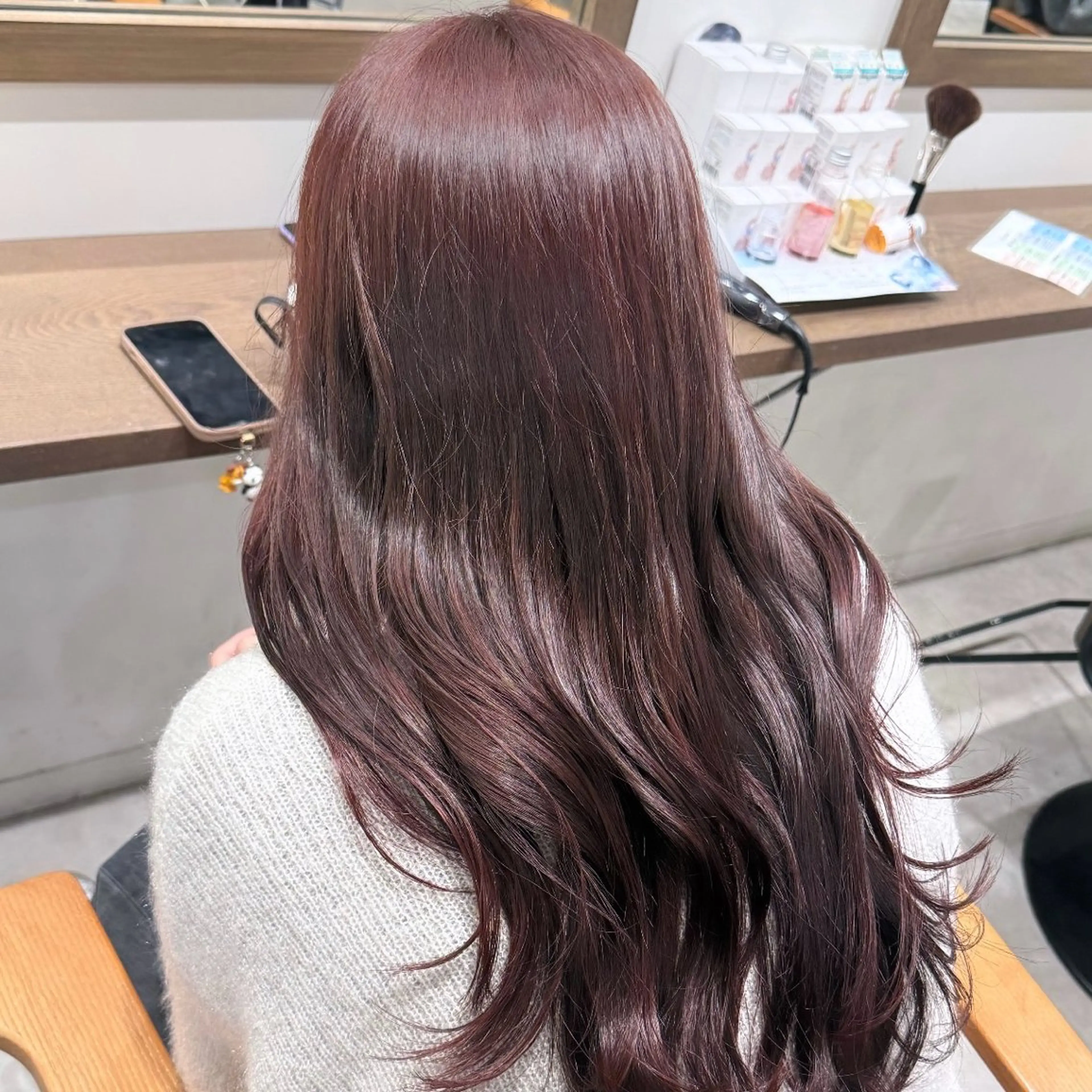 セミロング 縮毛矯正 トリートメント ルナ🫐縮毛矯正 🫐名駅のヘアスタイル