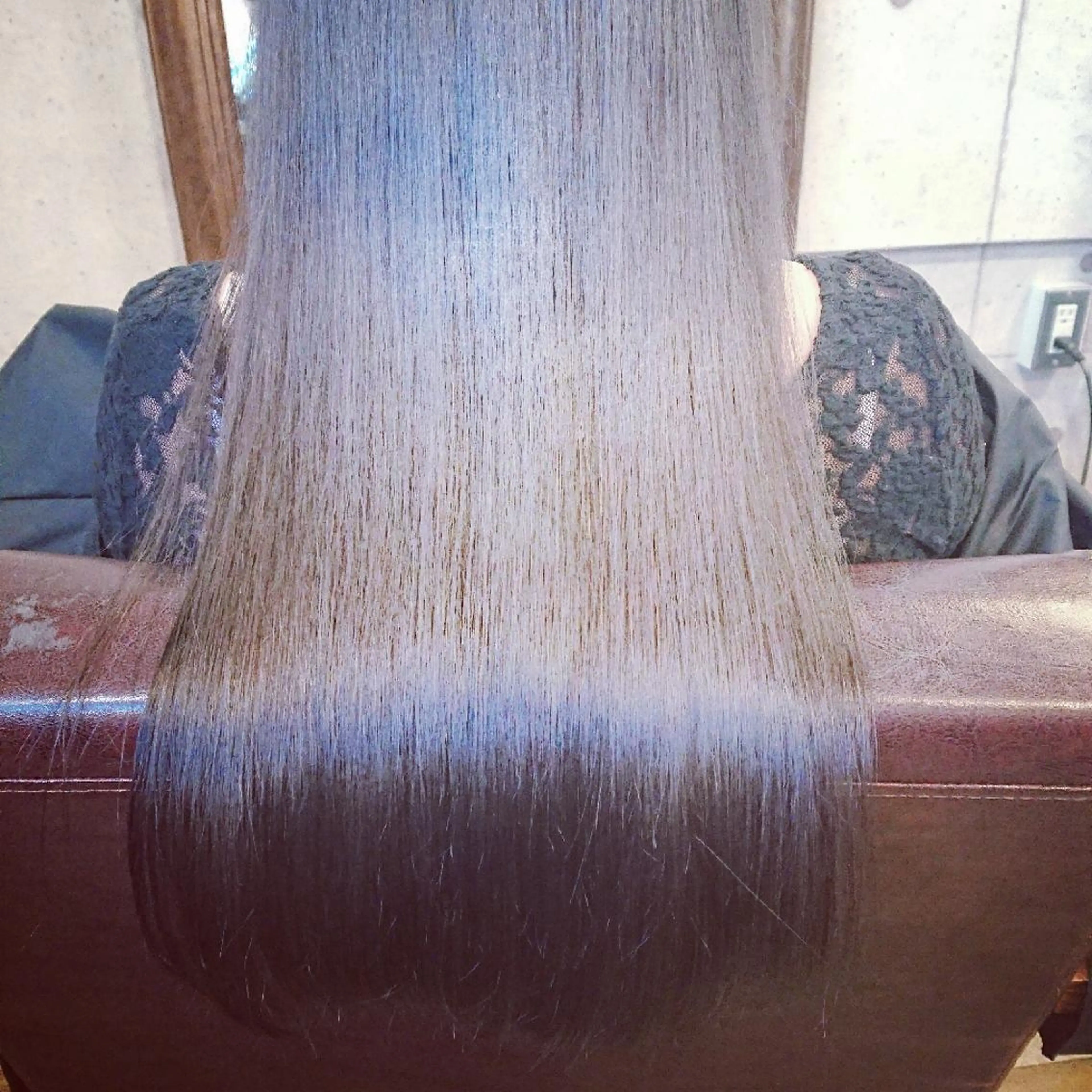 前髪縮毛矯正+ミリ単位で作る前髪カット【西八王子】の写真