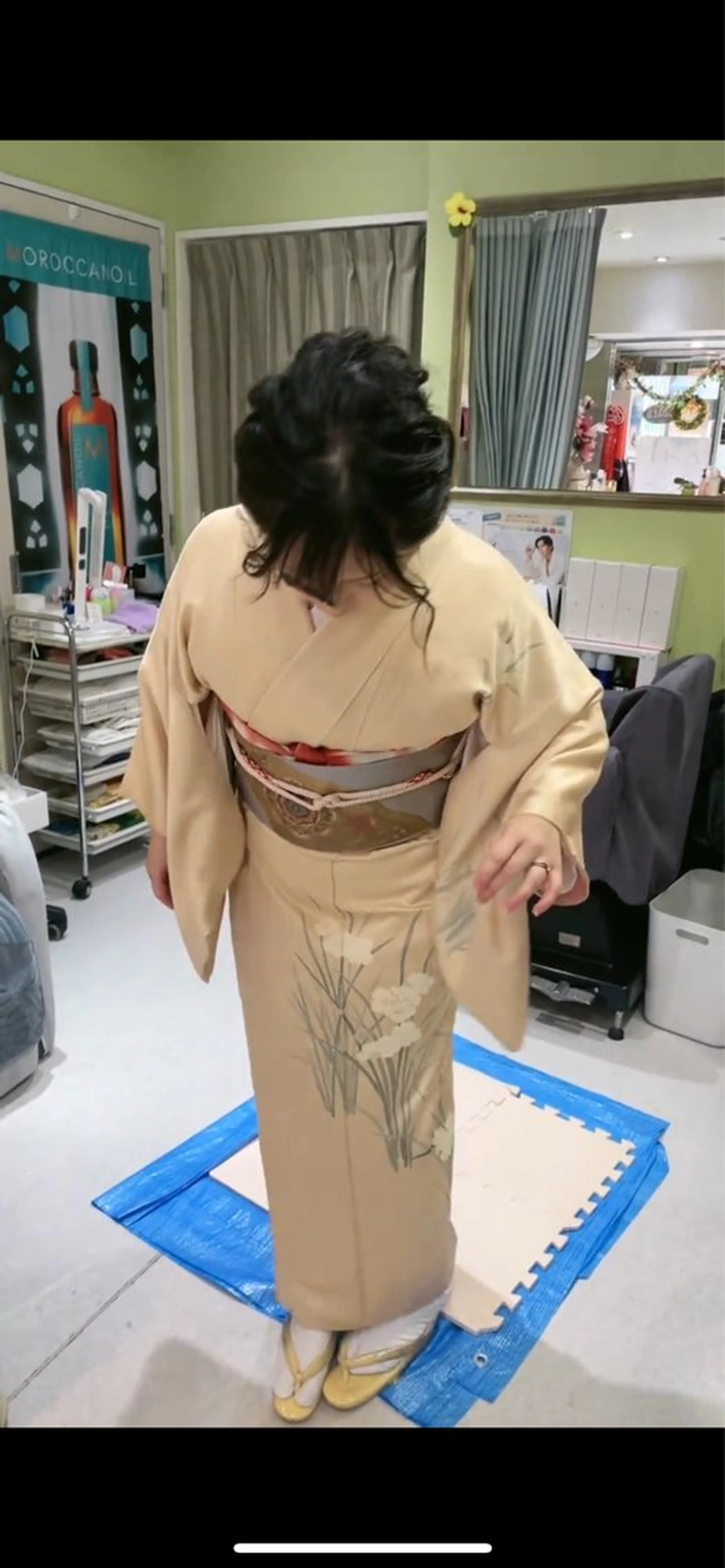 訪問着の着付け+ヘアセットの写真