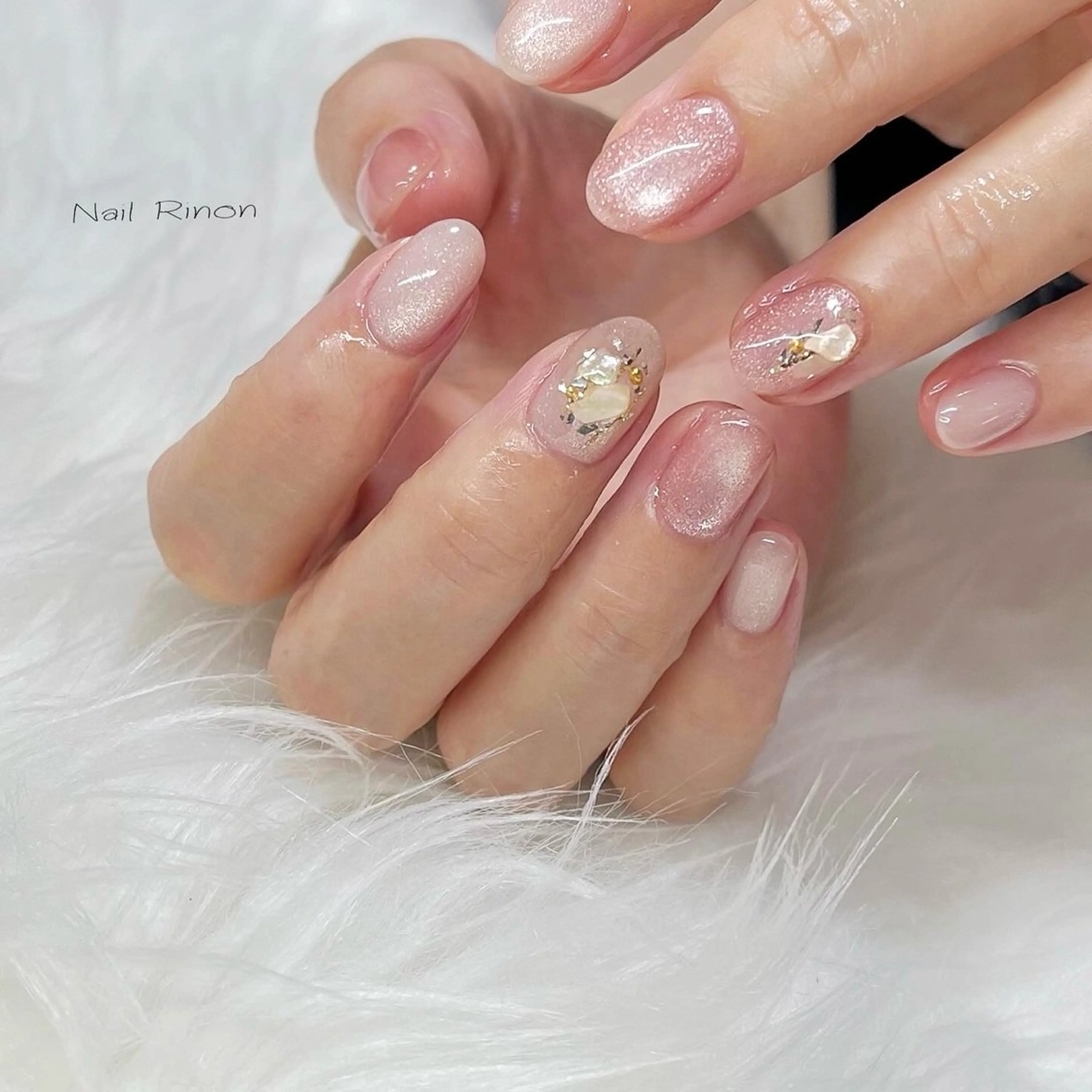ネイル マグネットネイル ハンドネイル Nail Rinonのネイルデザイン