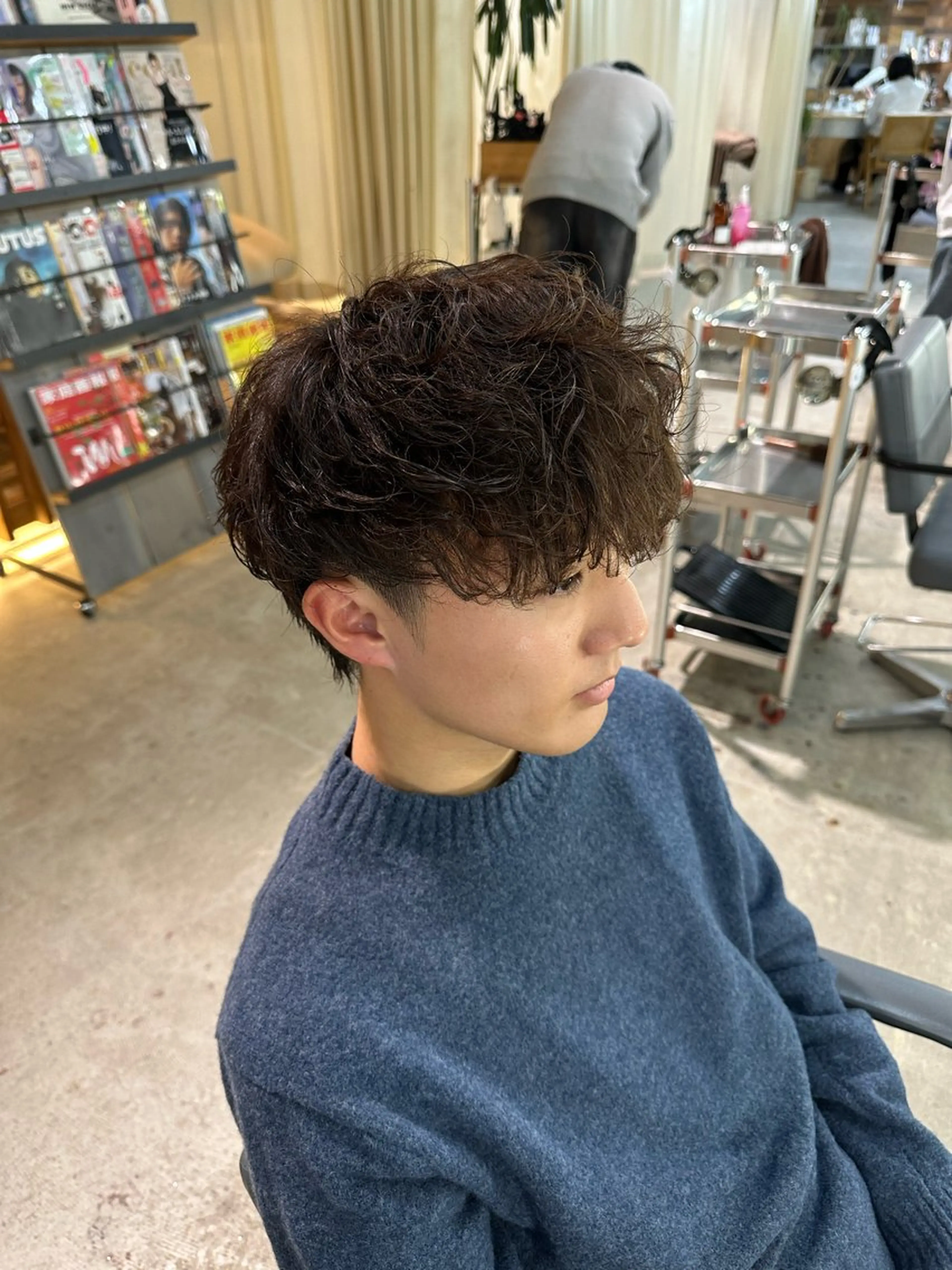 パーマ メンズ メンズパーマ 溜 一太のヘアスタイル