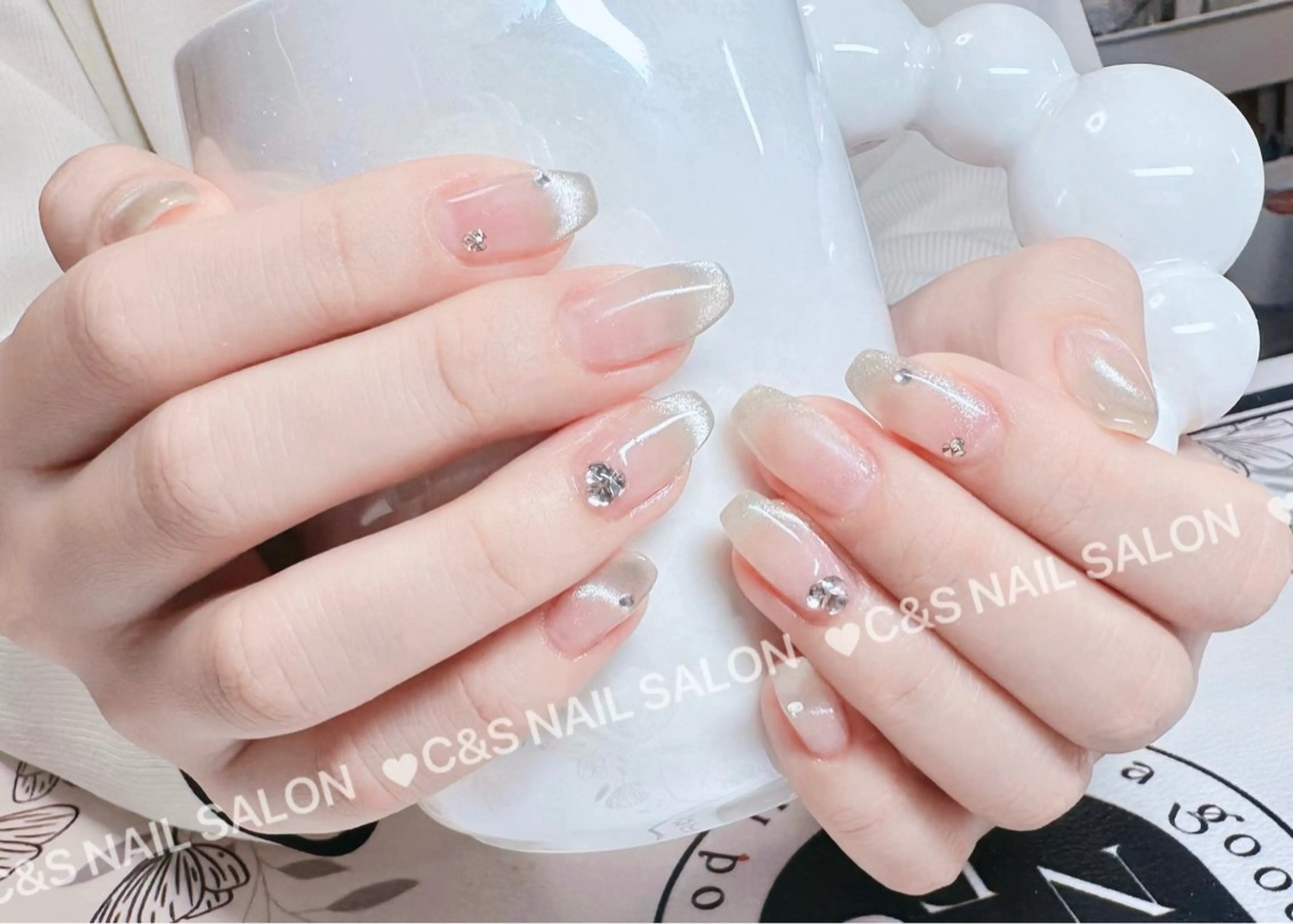 カラー パーマ ニュアンスパーマ ハンドネイル C&S Nail Salonのネイルデザイン