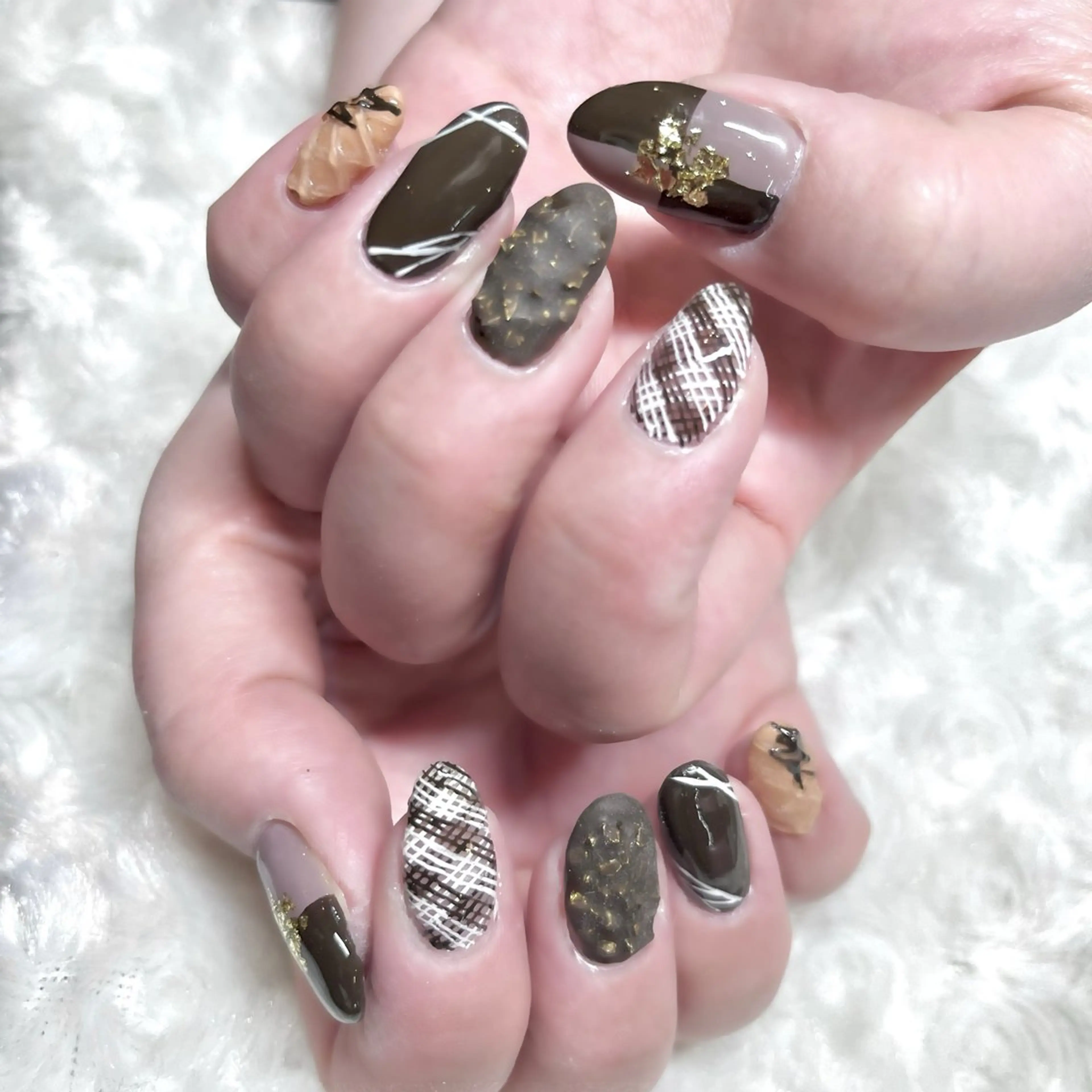 ネイル ハンドネイル Rosso獨協大学前店所属・渡邉 伽奈のネイルデザイン