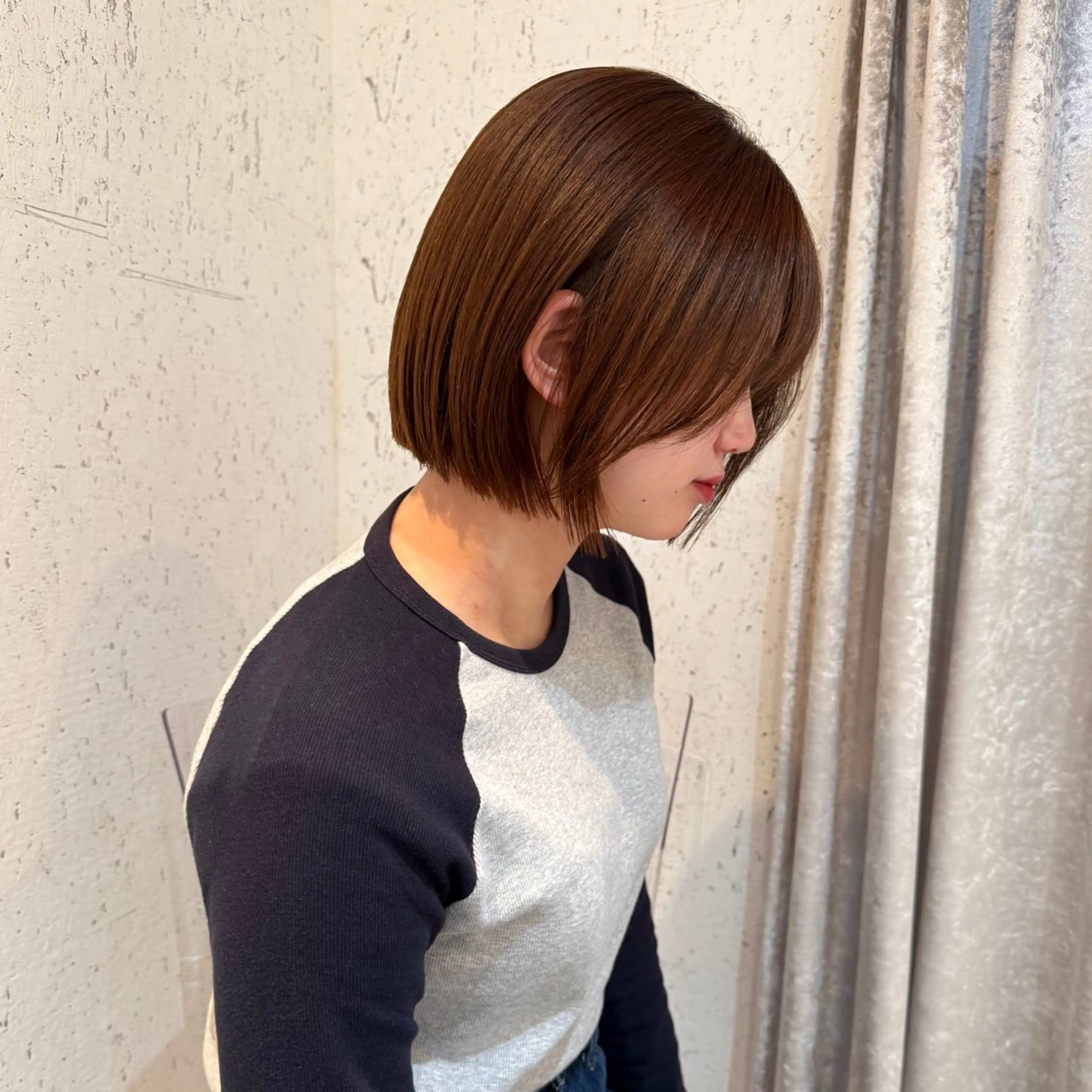 ショート カラー パーマ ブリーチ ブラウンカラー カット ヘアカラー 縮毛矯正 トリートメント mai / linoah˚✧のヘアスタイル