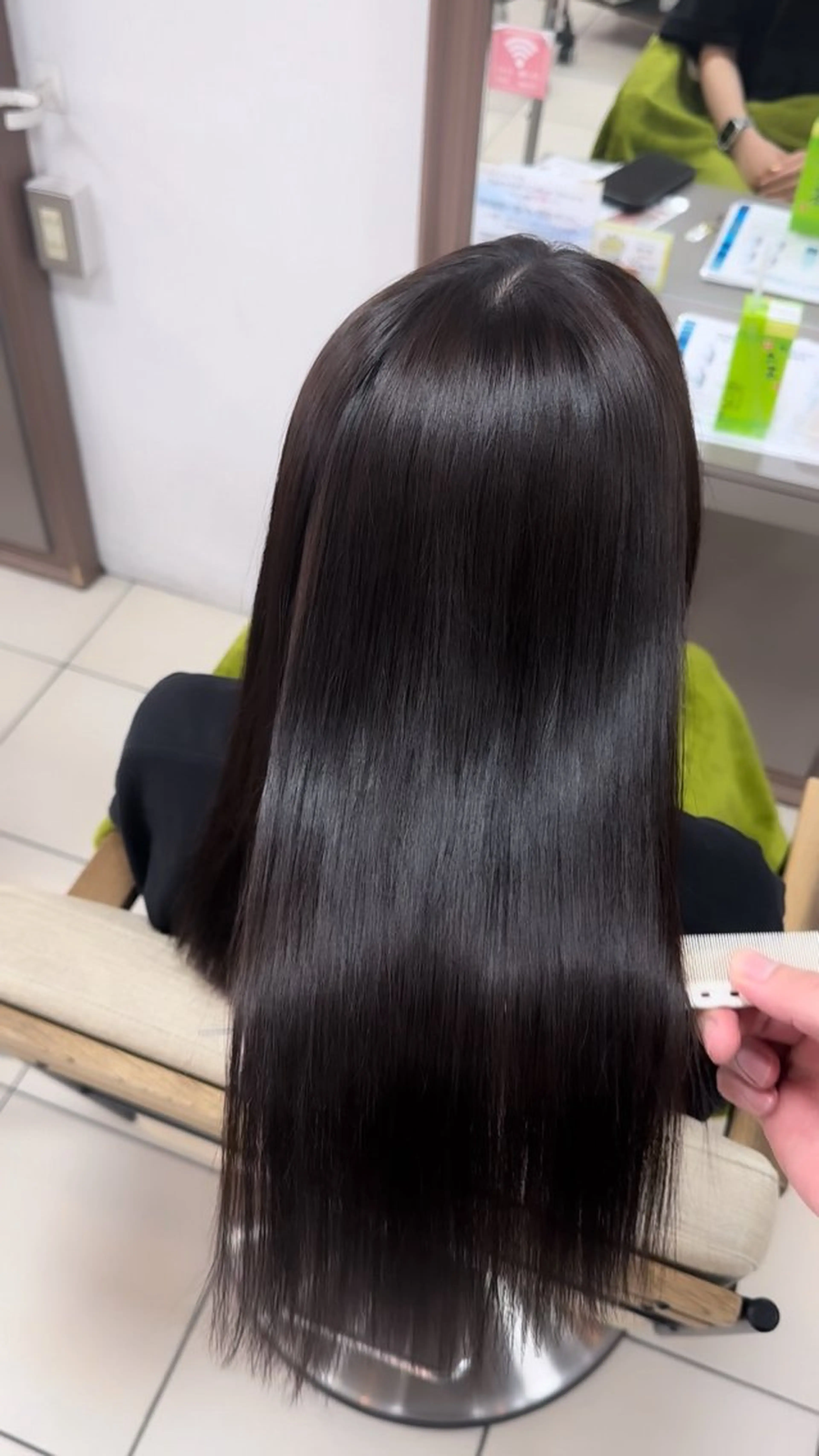 ミディアム カット 縮毛矯正 トリートメント 髪質改善/縮毛矯正 /Yushinのヘアスタイル