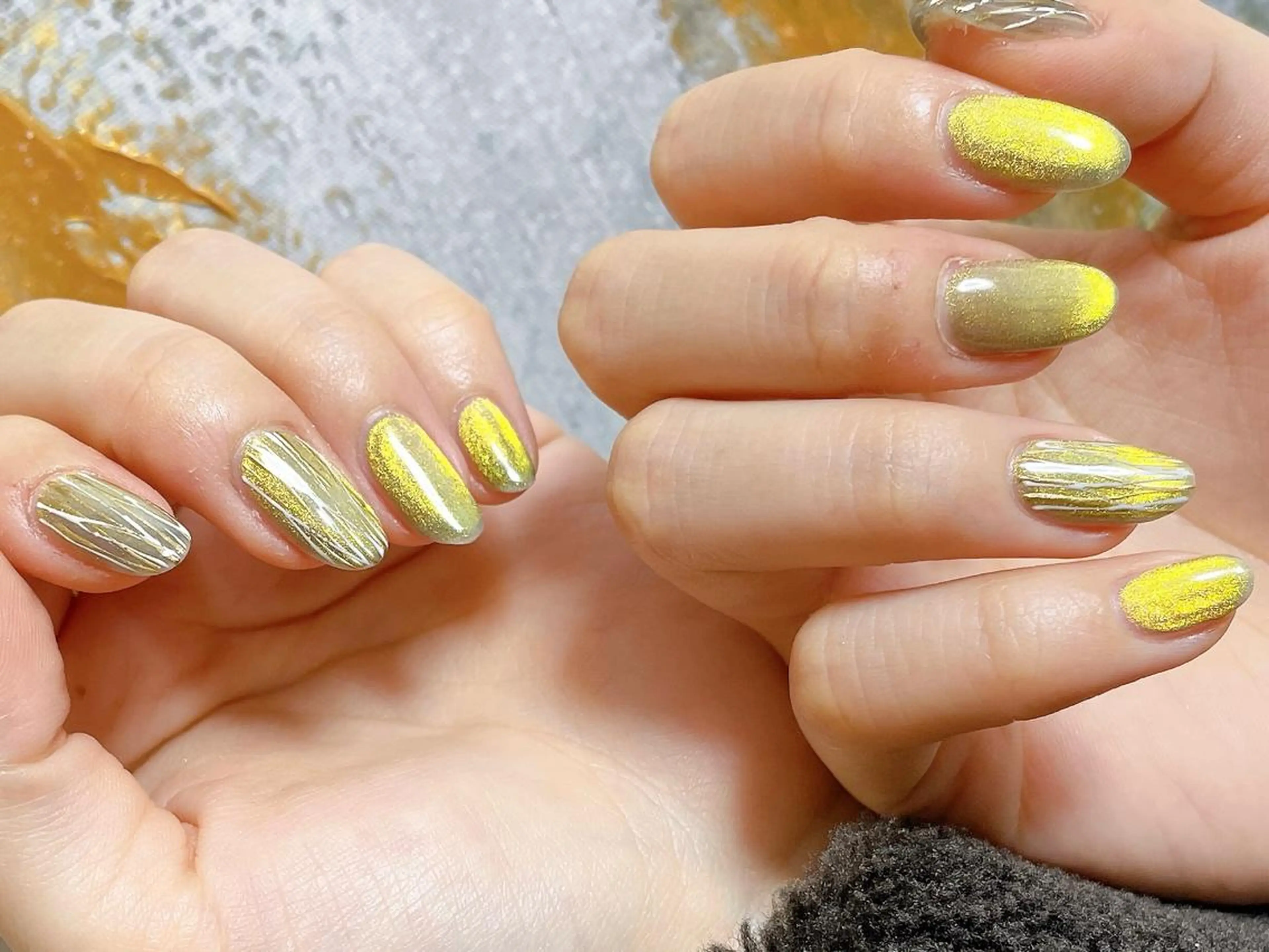 ネイル フットネイル ジェルネイル 韓国ネイル マグネットネイル ミラーネイル Mogu nail 二子玉川のネイルデザイン