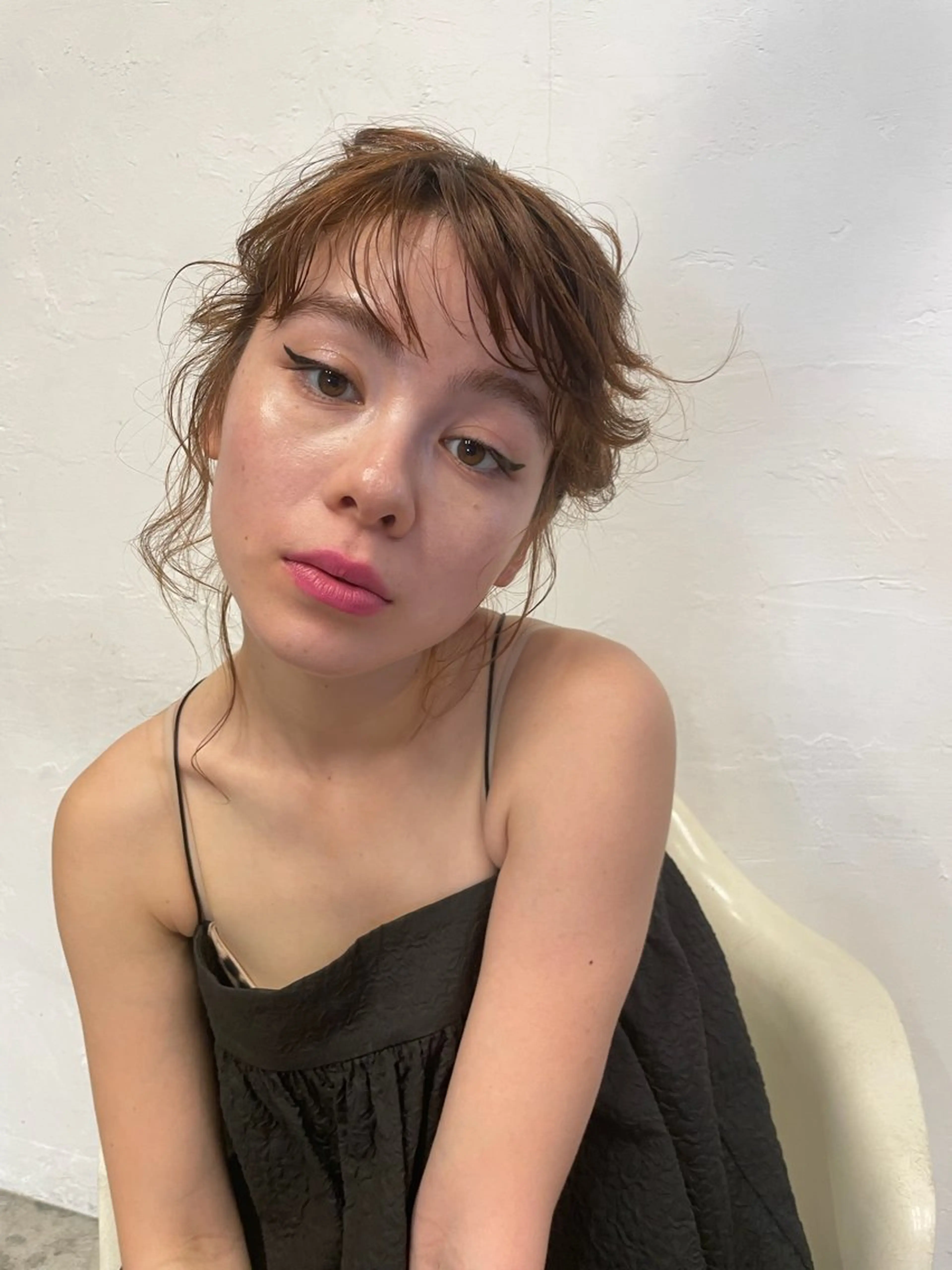 ロング カット パーマ トリートメント 垢抜けパツっとボブ/ SAHO / OAKのヘアスタイル