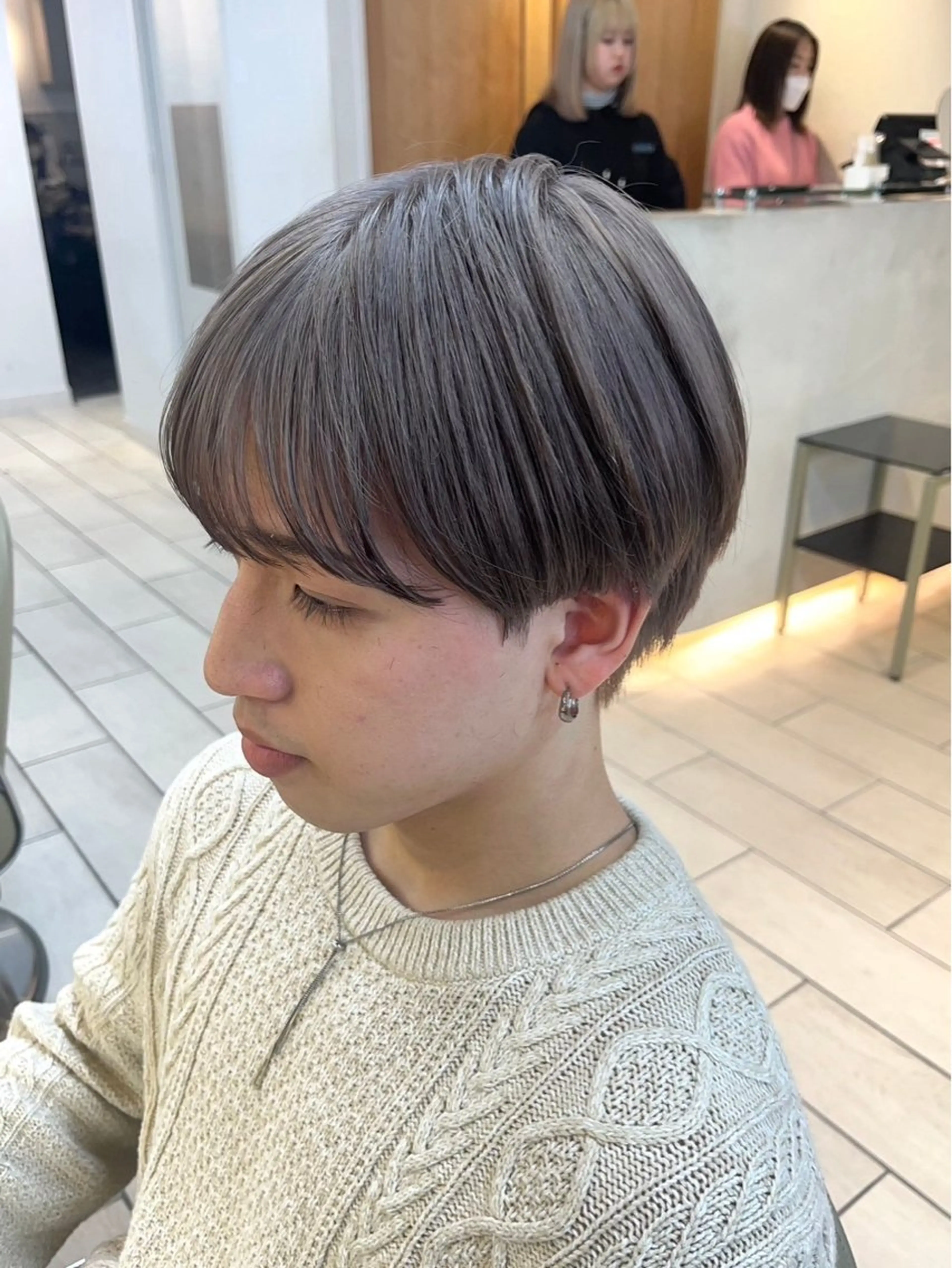 ショート カラー メンズ ヘアカラー トリートメント 💎wakaba💎 モデル募集中のヘアスタイル