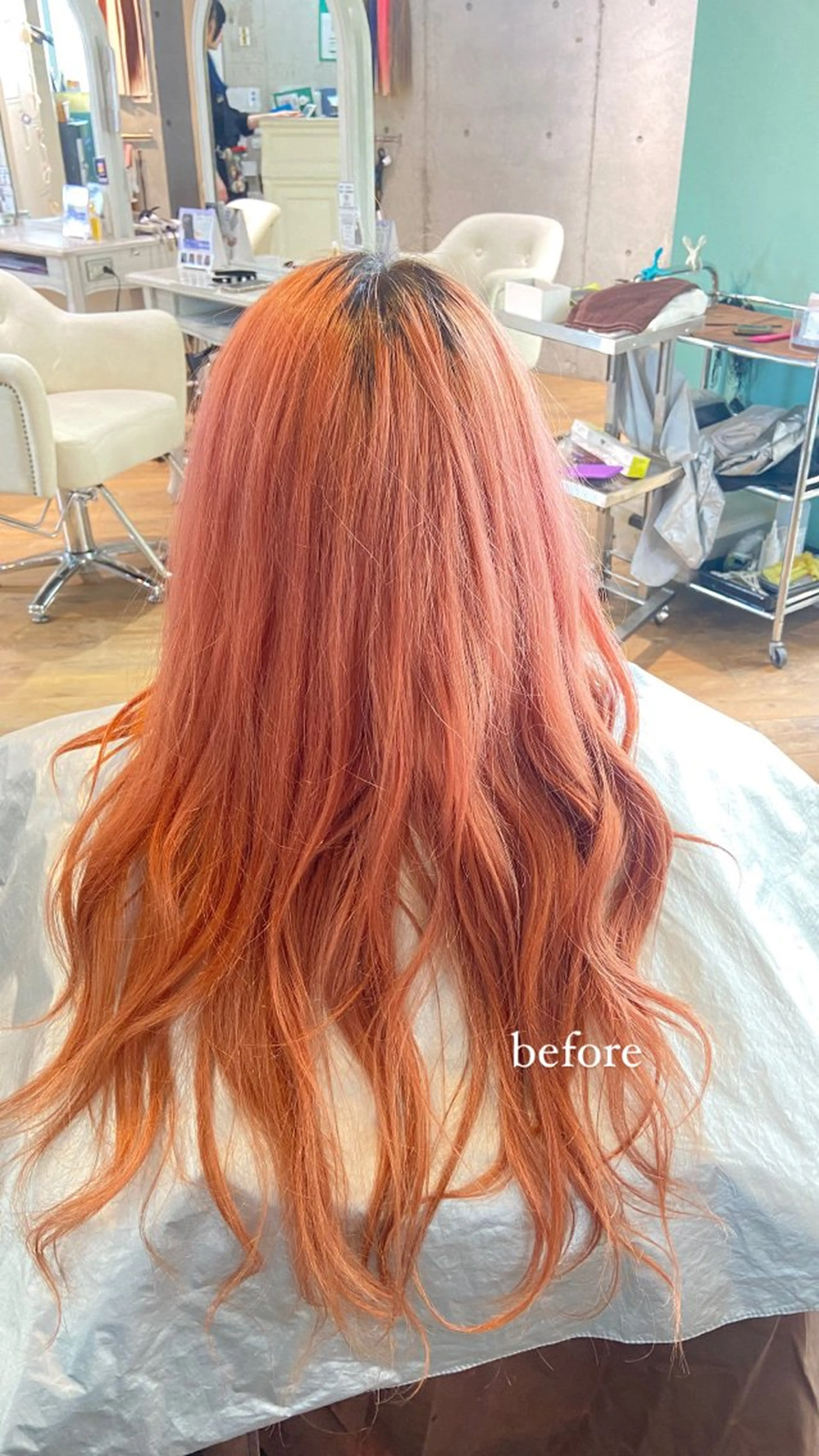 ロング カラー 髪質改善 トリートメント トリートメント 🧸プルエクステ❤︎ ネイルKAO🧸のヘアスタイル