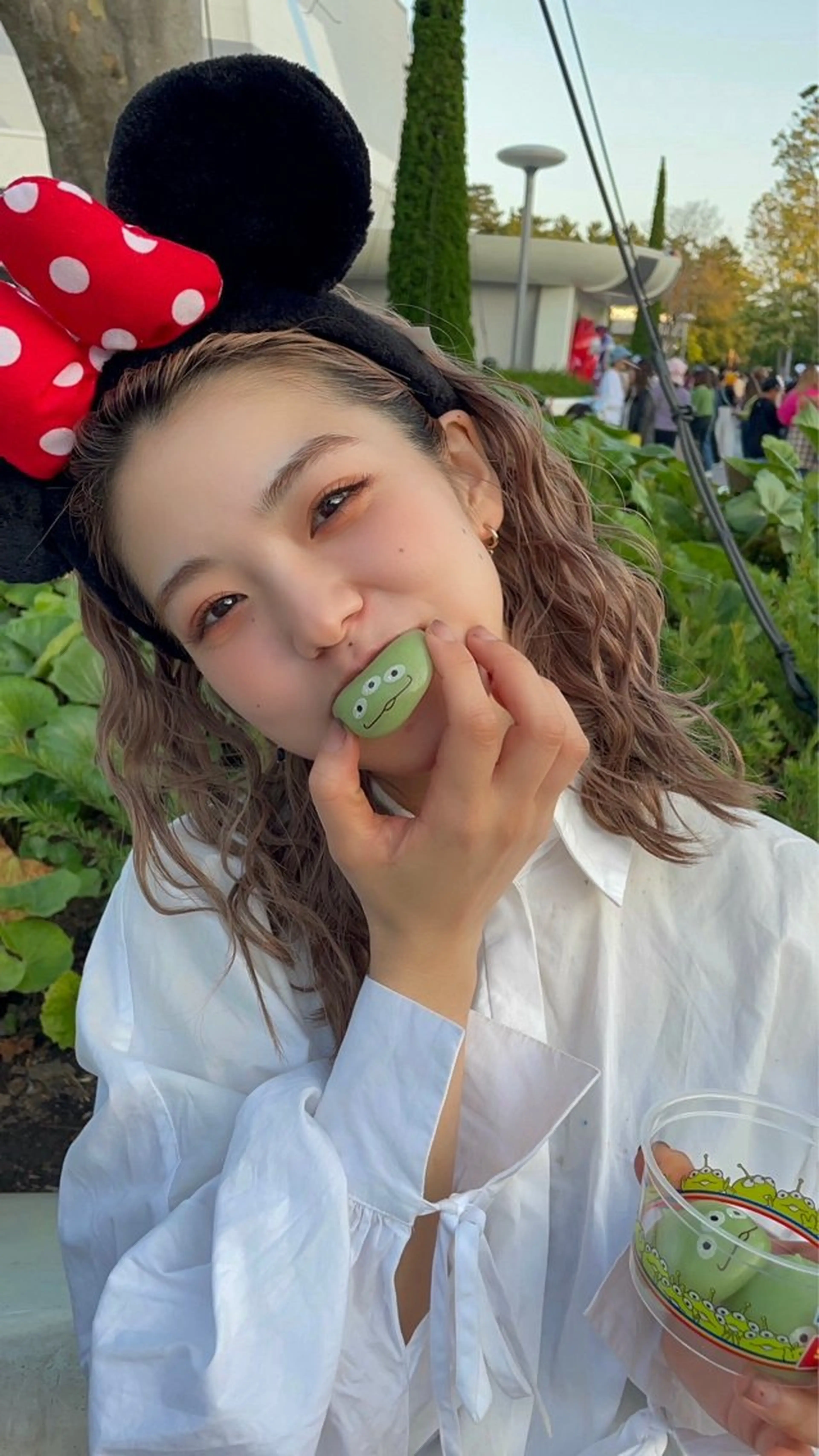 ミディアム カラー ヘアアレンジ カット ヘアカラー トリートメント ヘッドスパ ヘアセット 【柔らか透明感✨/ 似合せ前髪】大石葉月のヘアスタイル