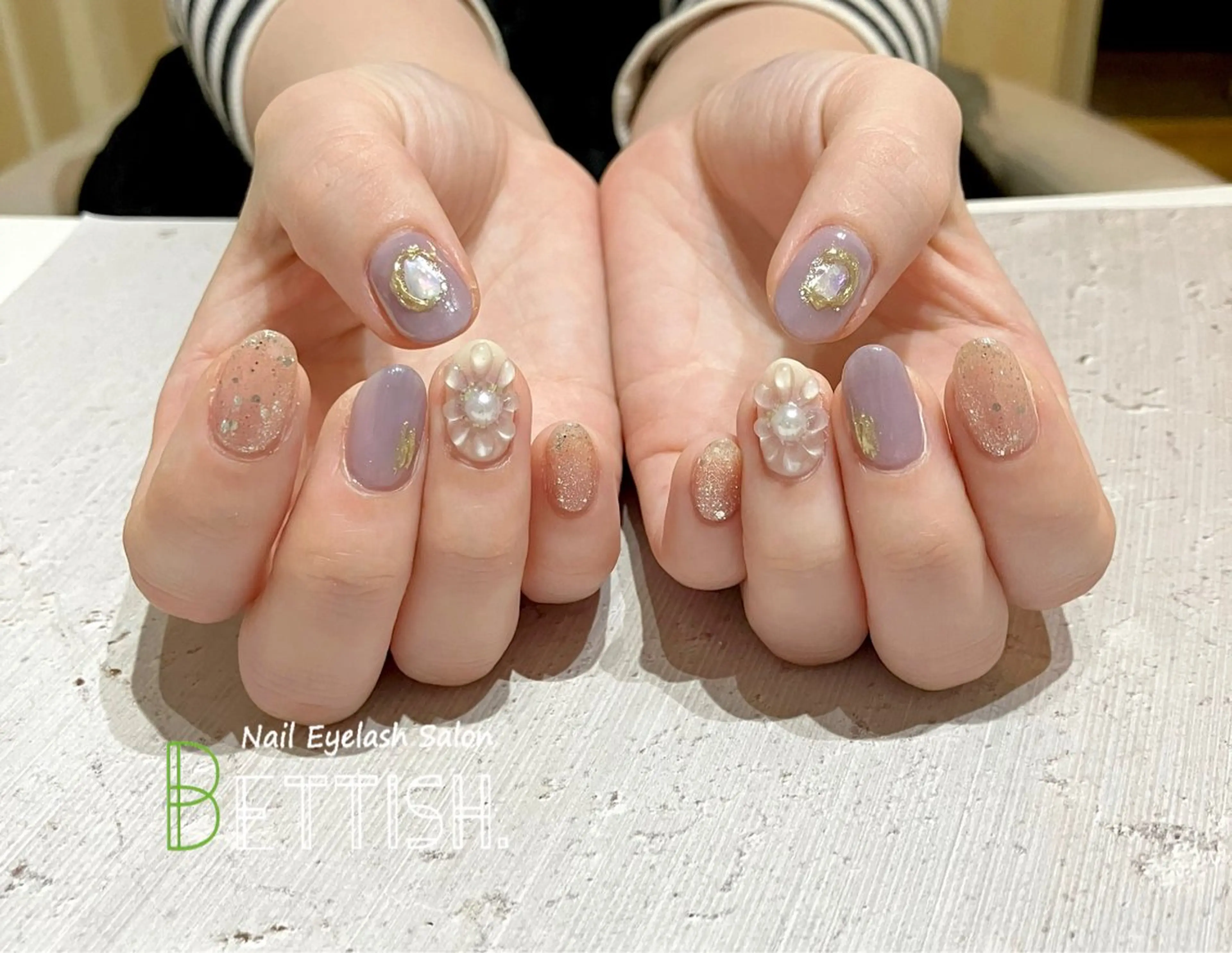 ネイル フラワーネイル ぷっくりネイル ハンドネイル BETTISH. KUMIKO☺︎︎のネイルデザイン