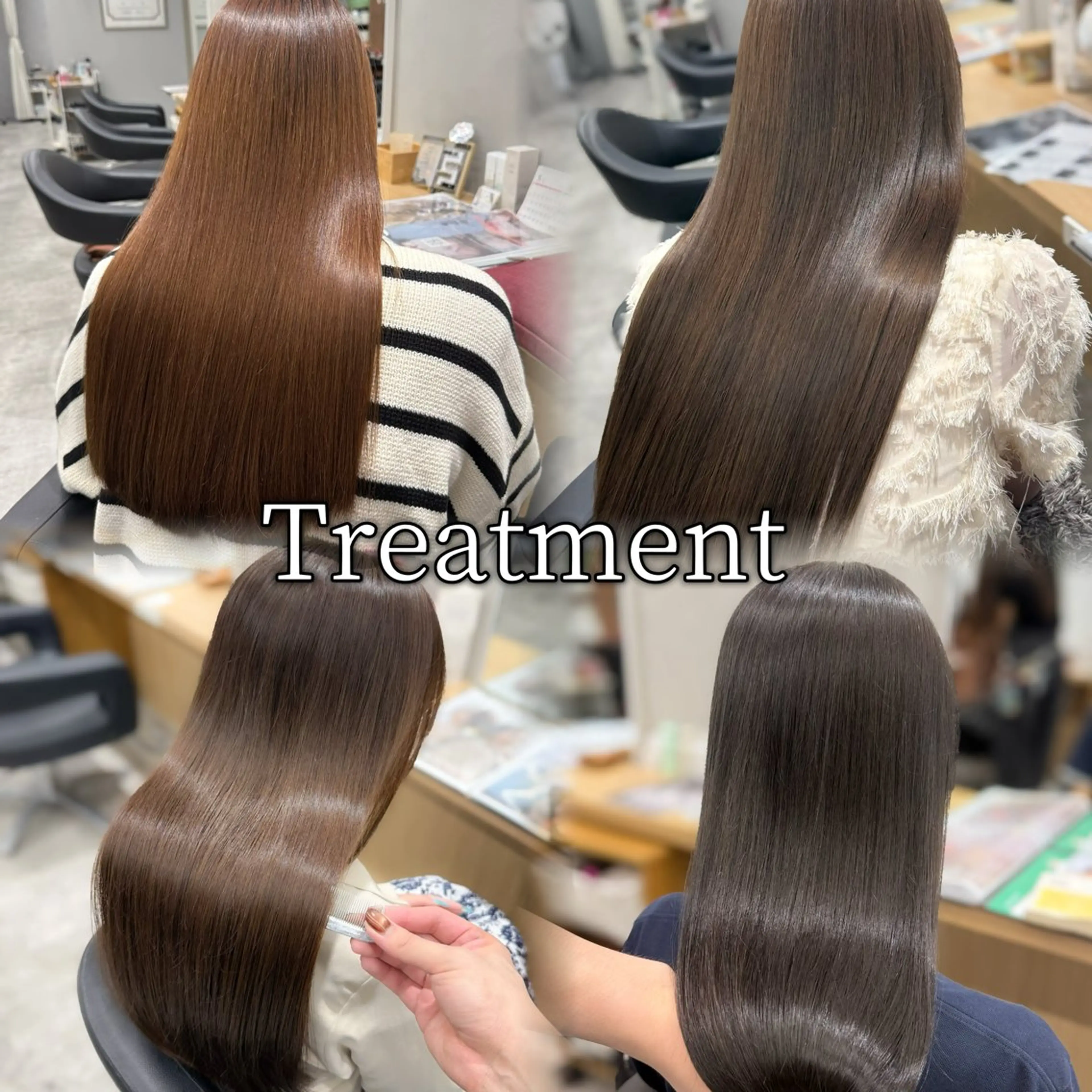 ロング カラー 髪質改善 トリートメント ヘアカラー トリートメント 透明感🫧/ブリーチ /永田　汰伊智のヘアスタイル