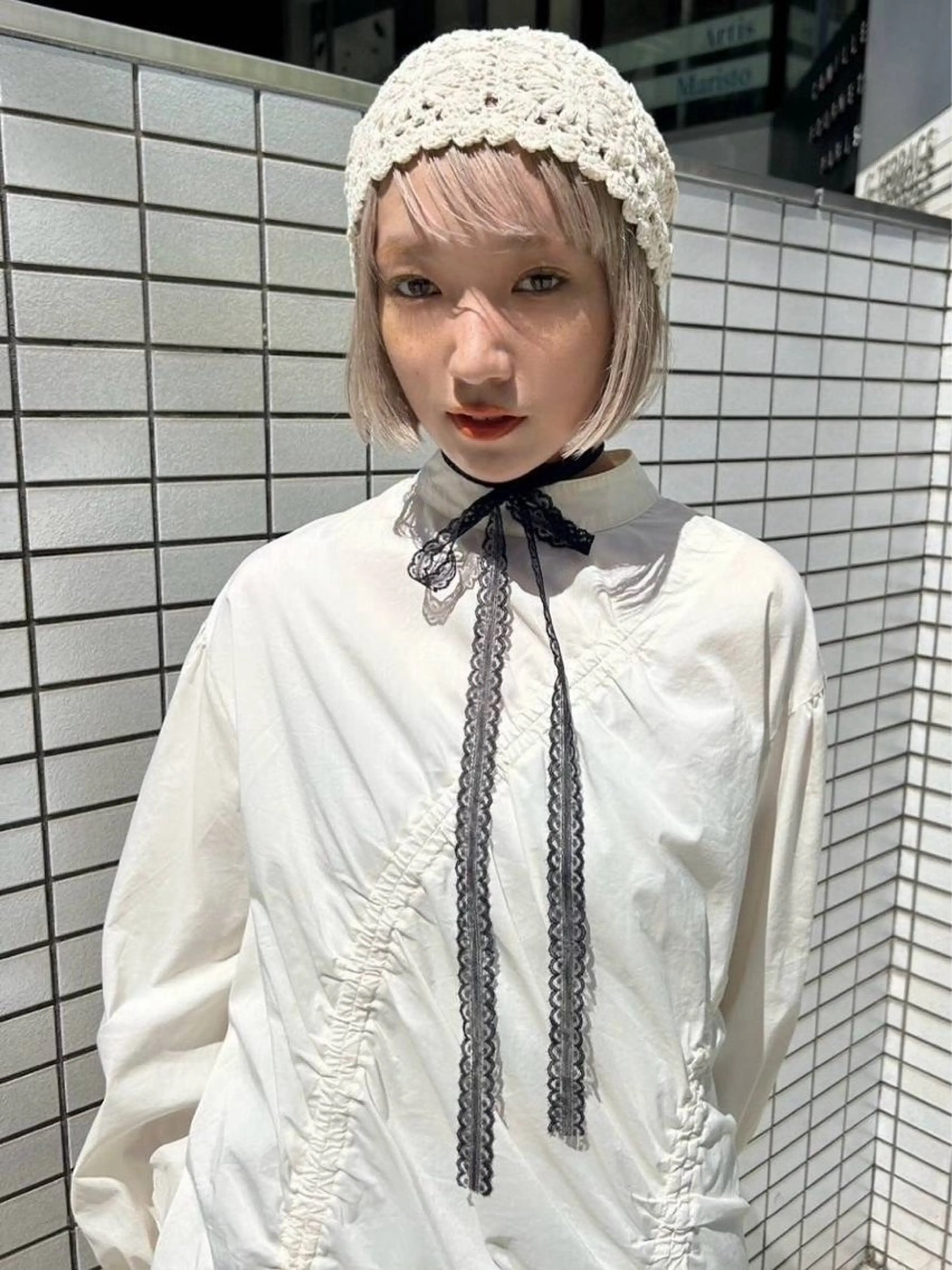 ショート ヘアカラー L STUDIO所属・ハイトーン/ブリーチ 🧁soraのヘアスタイル