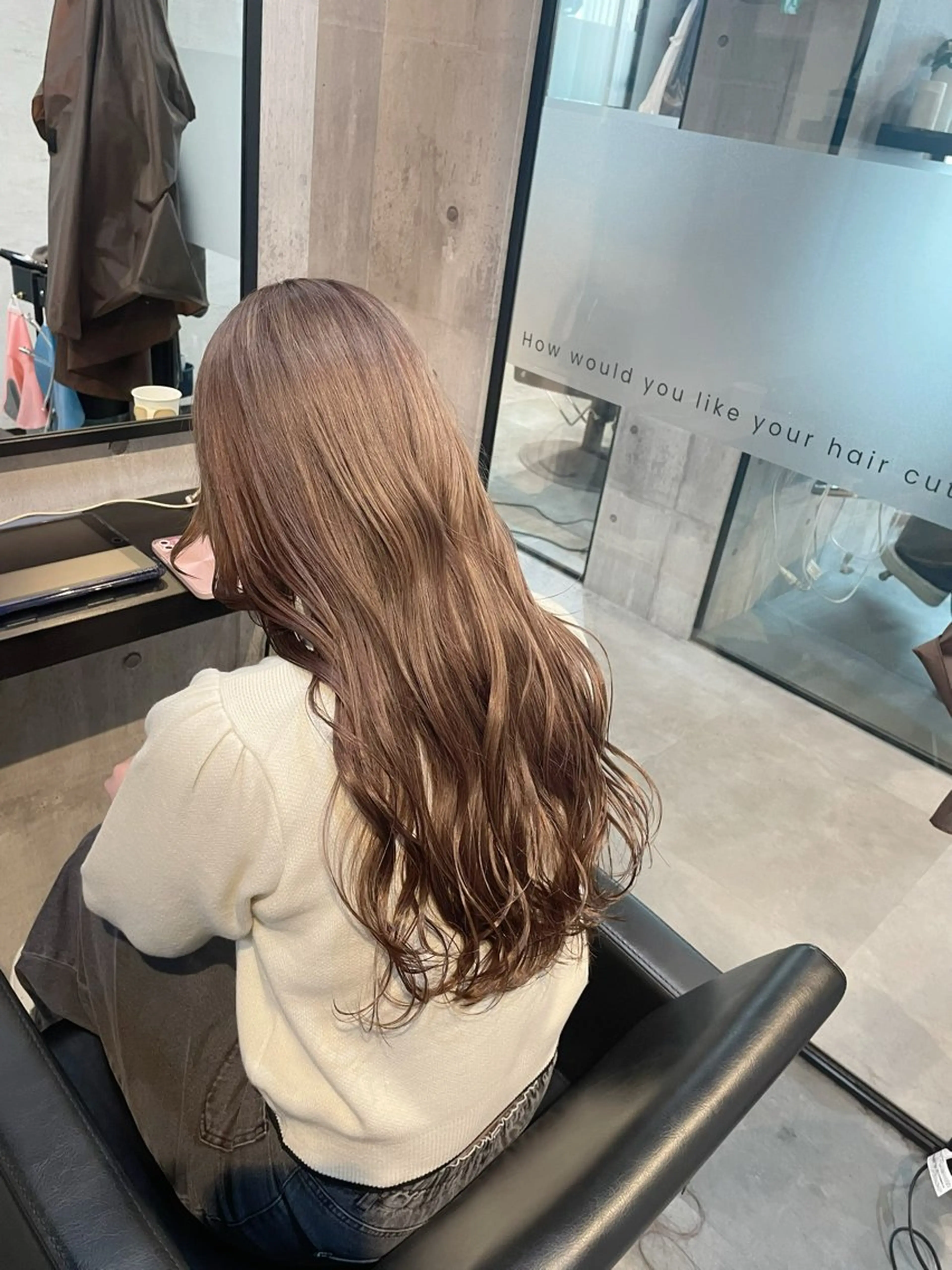 ロング カット ヘアカラー 👑髪質改善カラー 中垣斗希のヘアスタイル