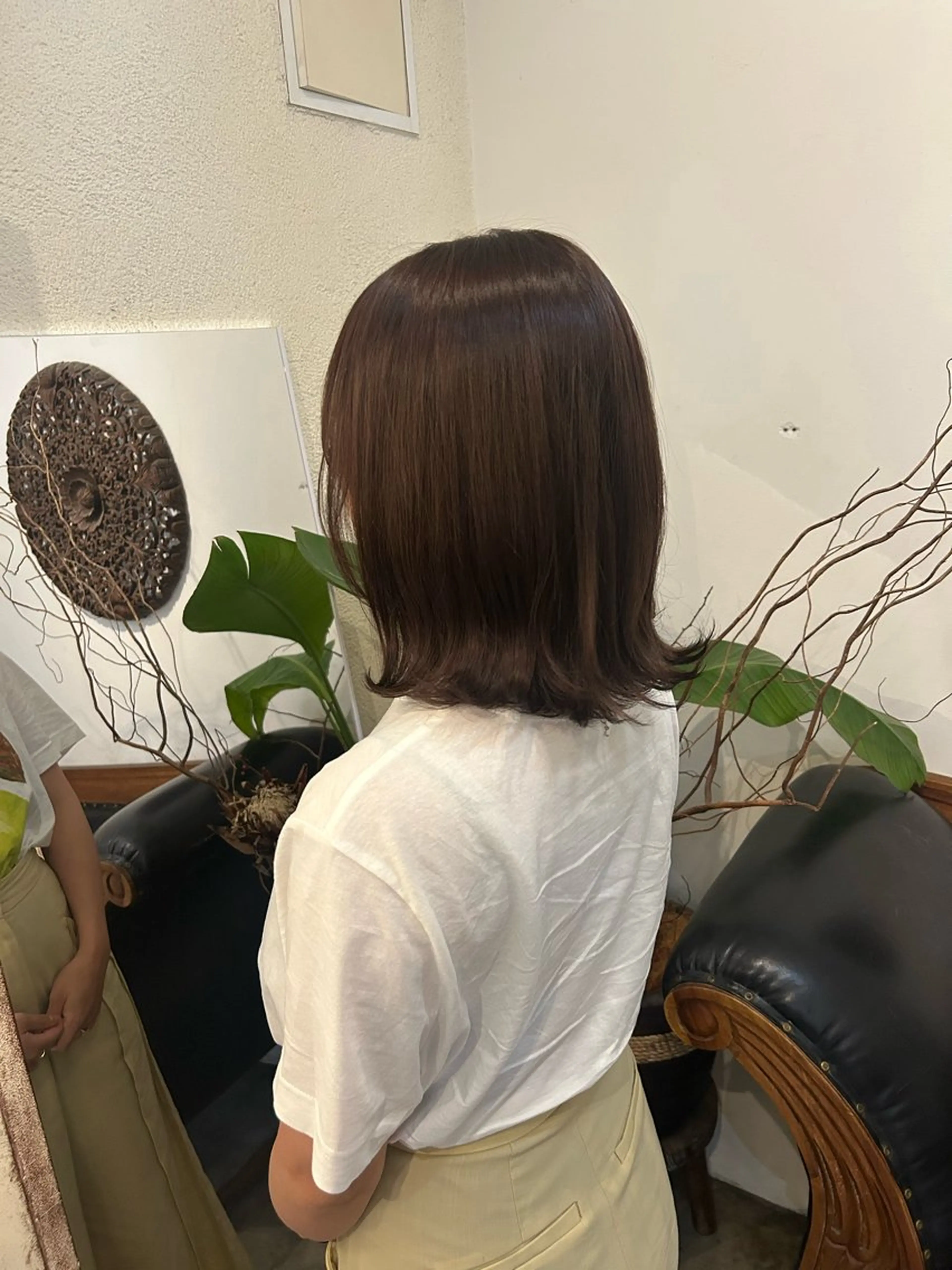 ミディアム カラー カット ヘアカラー トリートメント ヘッドスパ putri 川邉 優花のヘアスタイル
