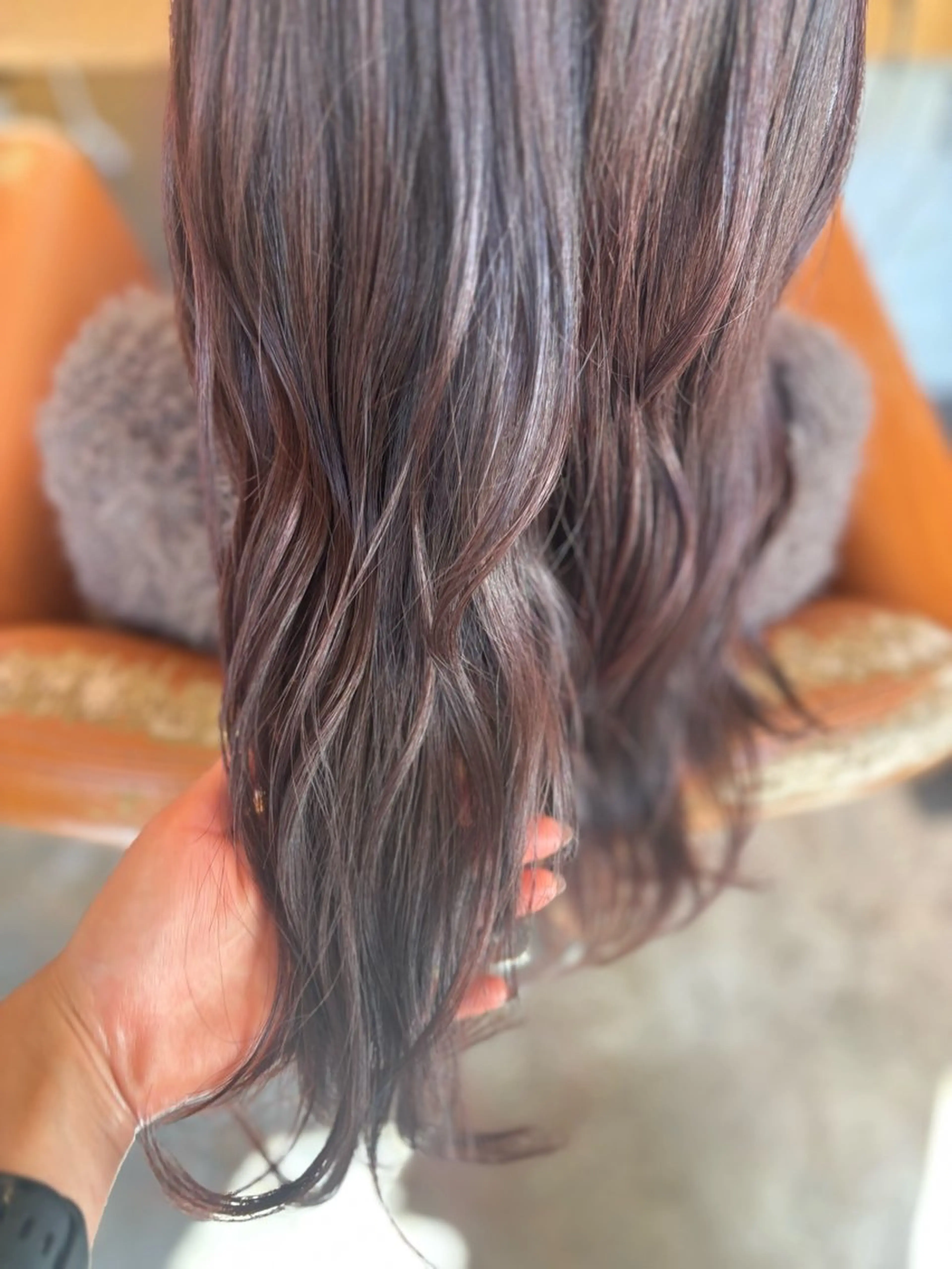ロング カラー ブラウンカラー ピンクカラー 髪質改善カラー ベージュ🤎YUMEのヘアスタイル