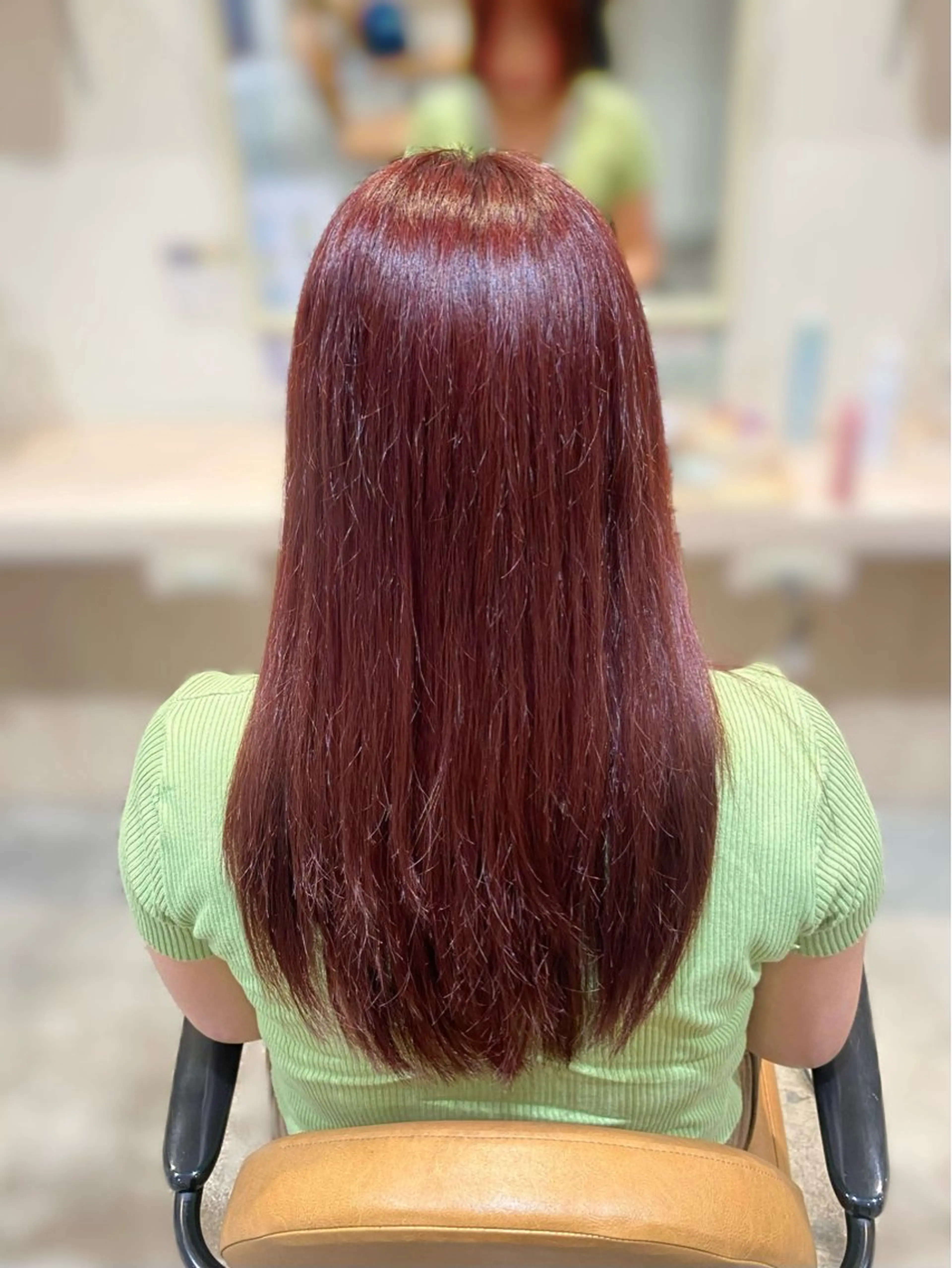 ロング カラー ブリーチ ブリーチなしカラー ピンクカラー ヘアカラー 阿部 沙雪のヘアスタイル