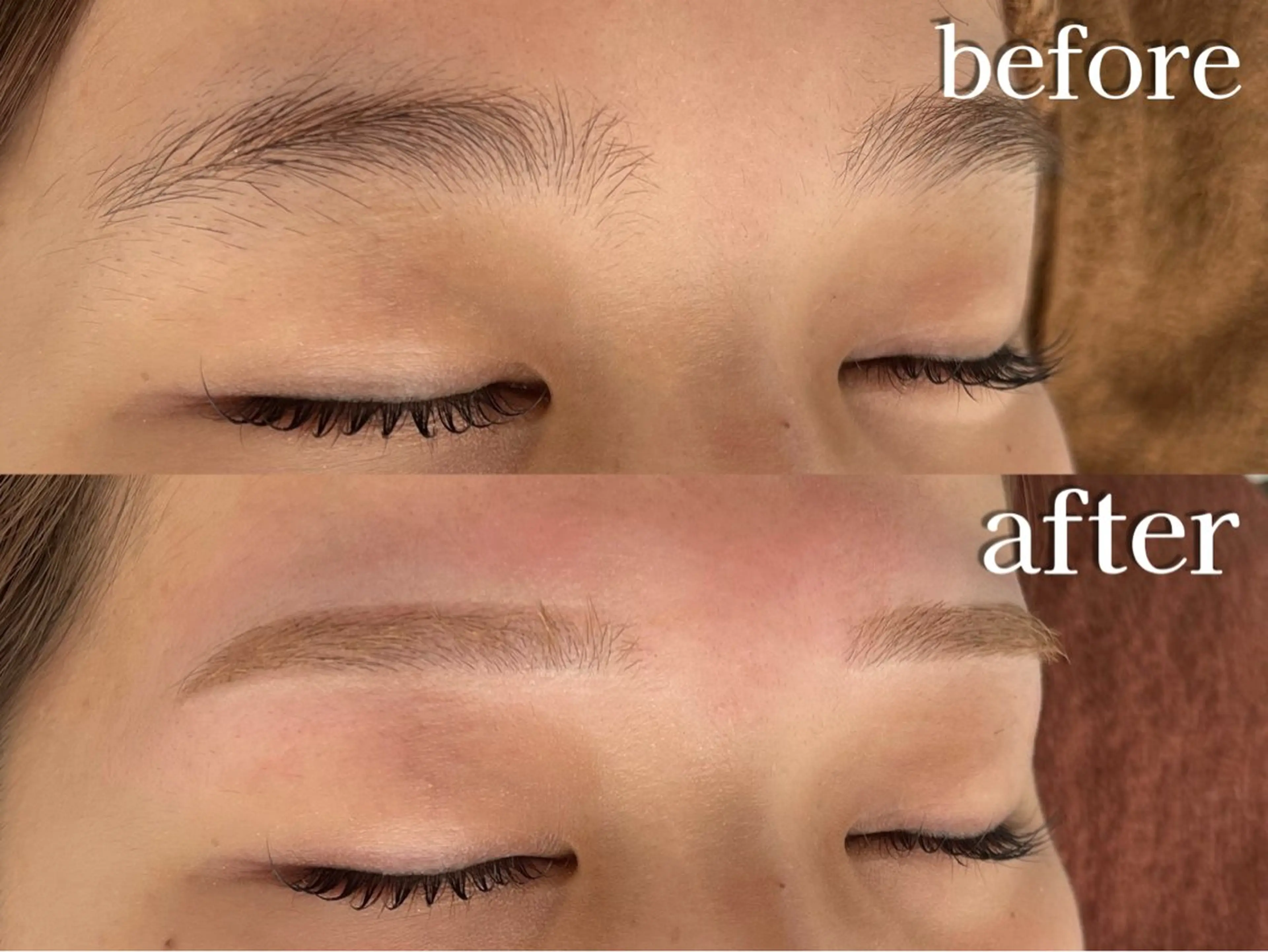 [再来]似合わせアイブロウワックス(間引き、メイク込)¥6900の写真