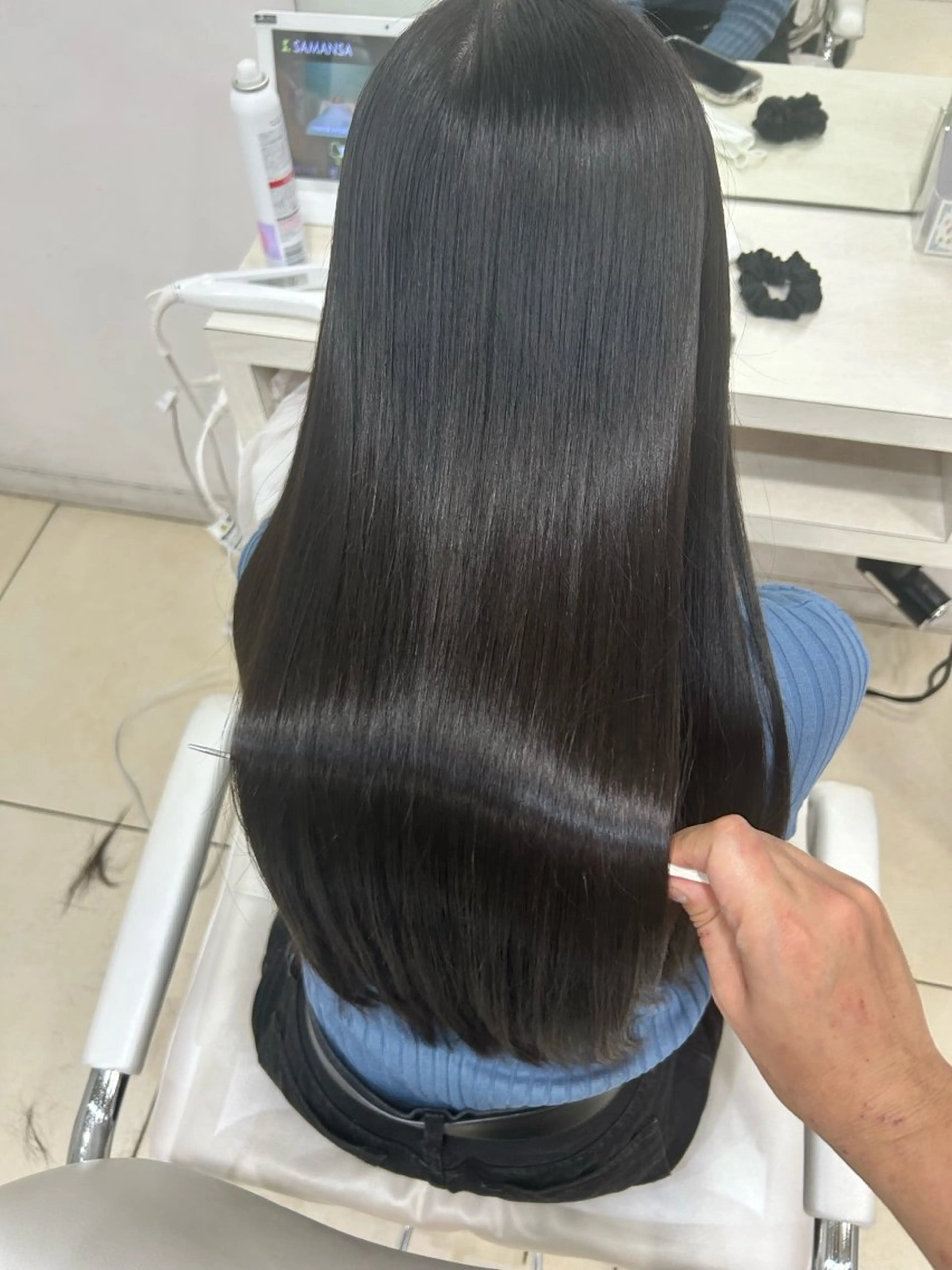 ロング ヘアカラー トリートメント 【髪質改善カラー】 瀧田嵐士🇰🇷のヘアスタイル