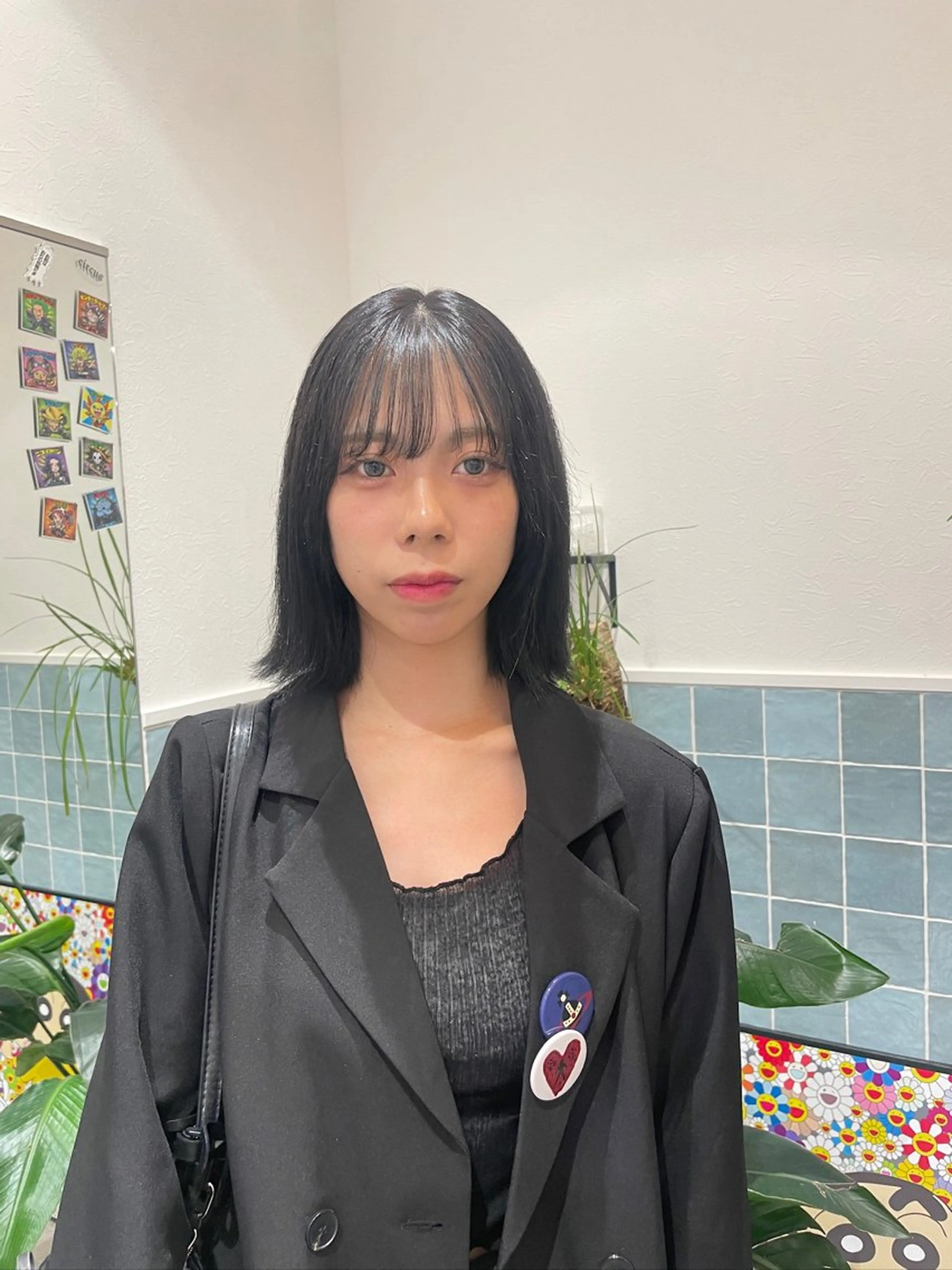 カラー 黒髪 透明感カラー ヘアカラー 🕊髪質改善 ストレート🕊まいのヘアスタイル