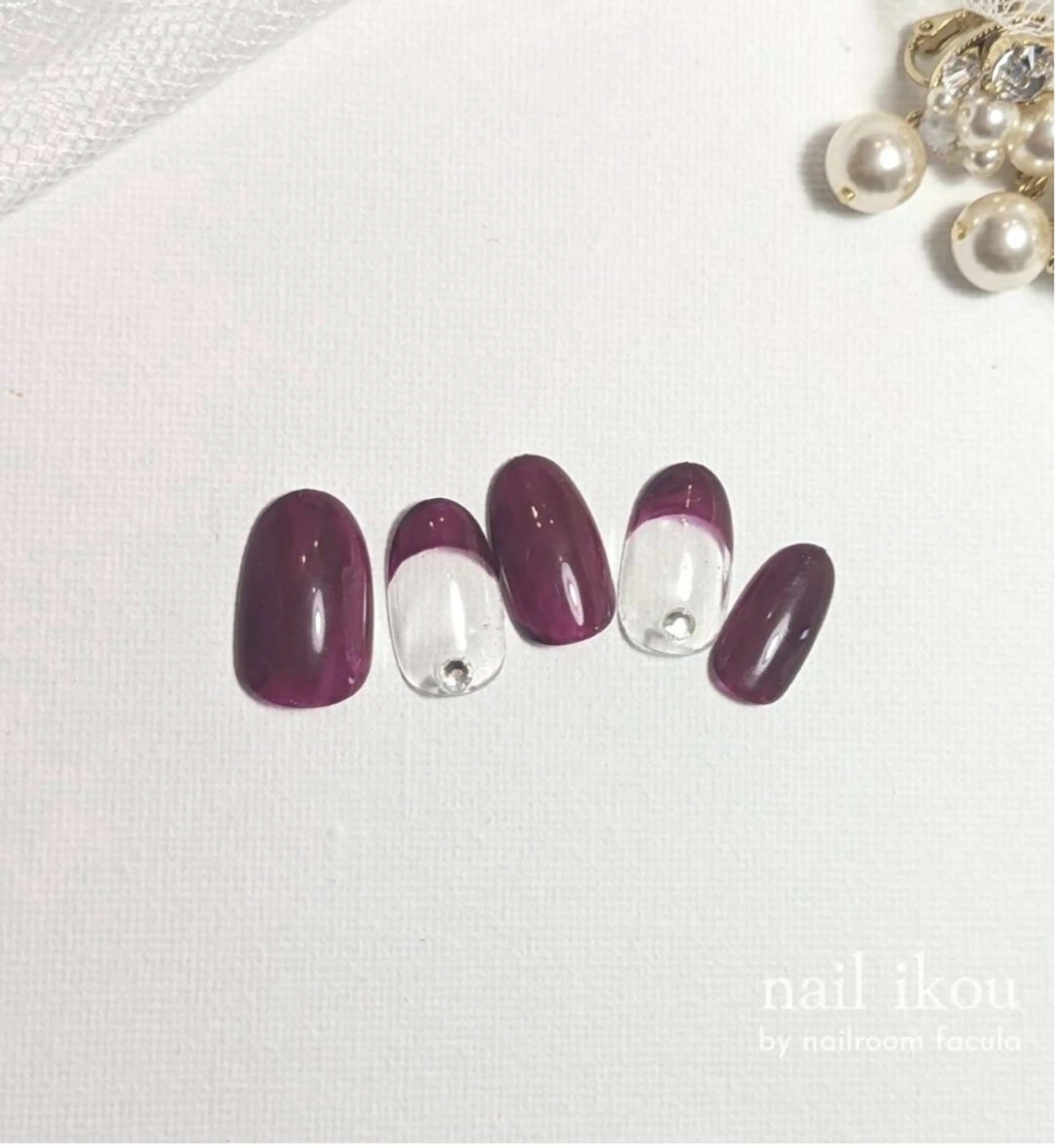 オフあり/フレンチネイルの写真