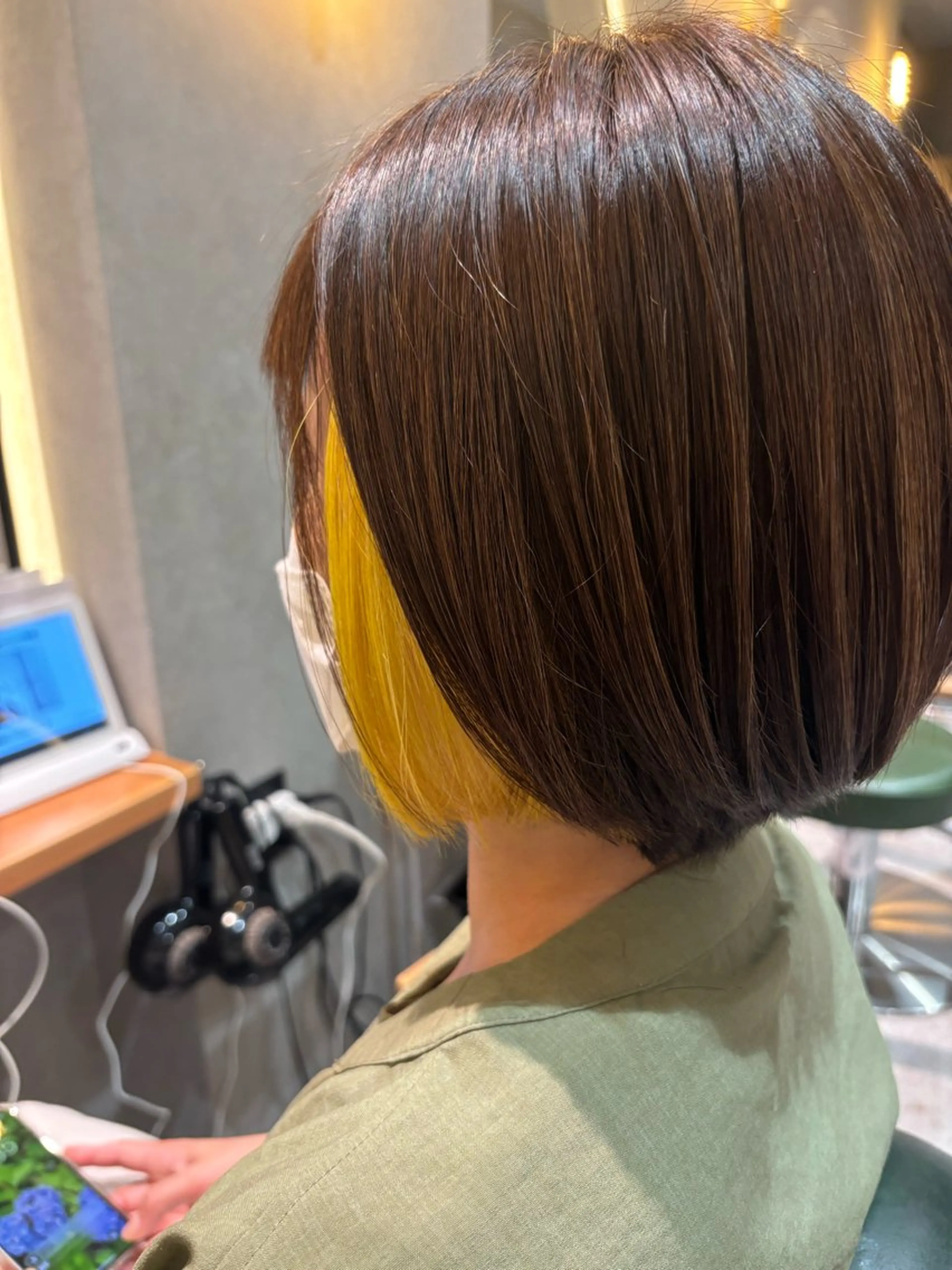 カラー ヘアカラー トリートメント 京都駅☆髪質改善 🎀アミ🎀のヘアスタイル