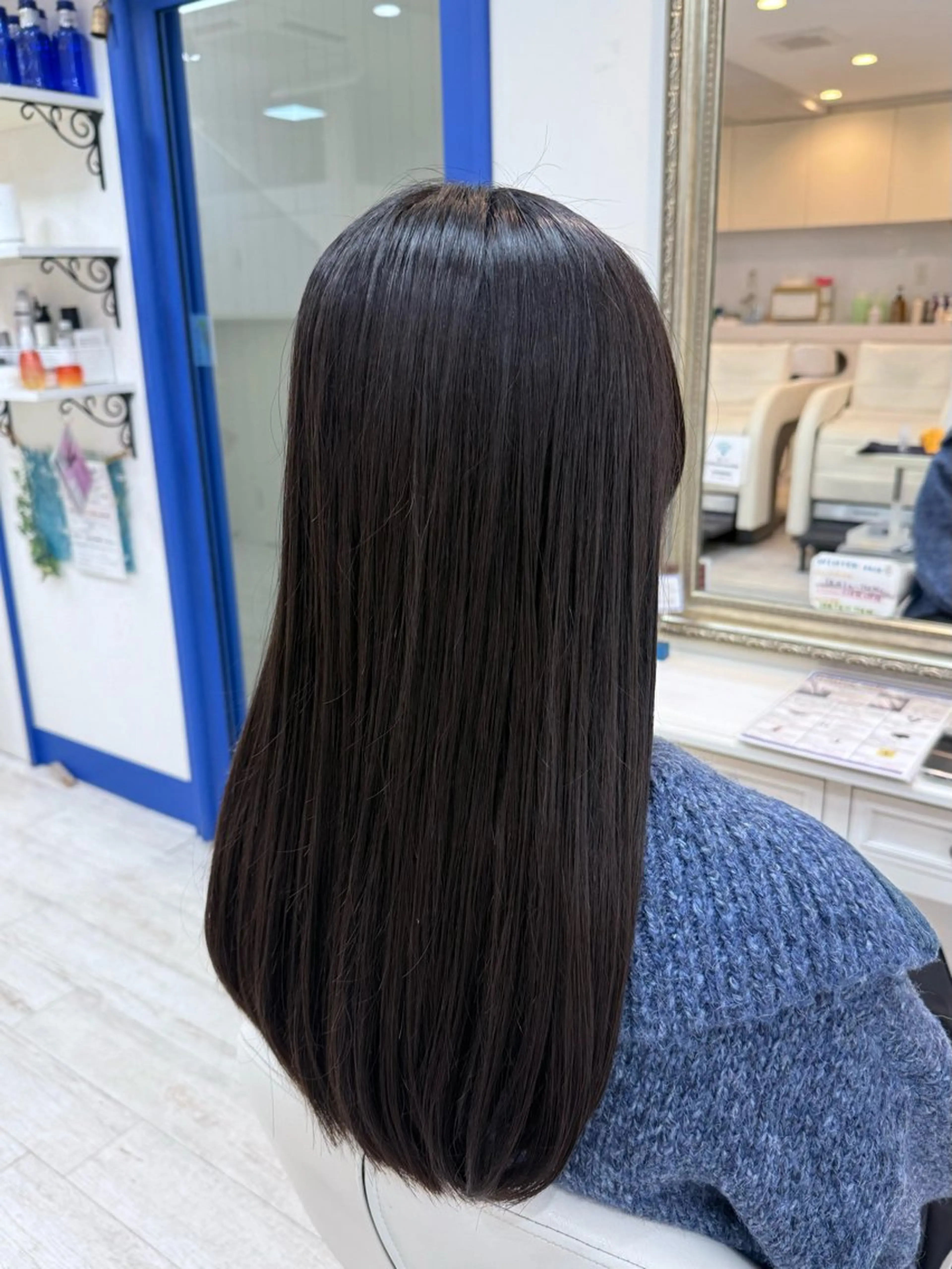 ロング 髪質改善 カット 縮毛矯正 新籾 尚哉のヘアスタイル