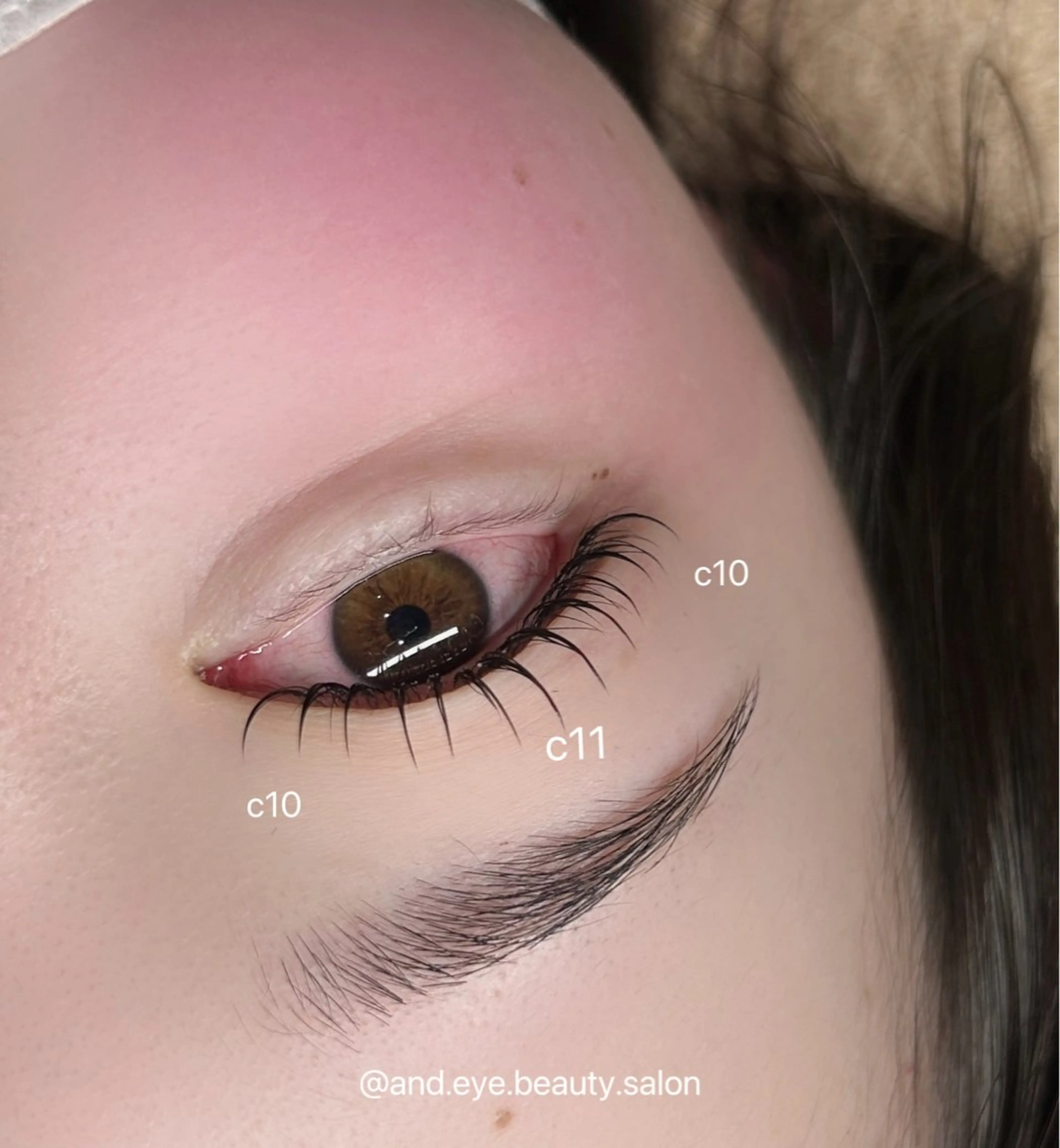 マツエク・マツパ and_eye所属・𝐒𝐀𝐍𝐀 学園前のマツエク・マツパデザイン