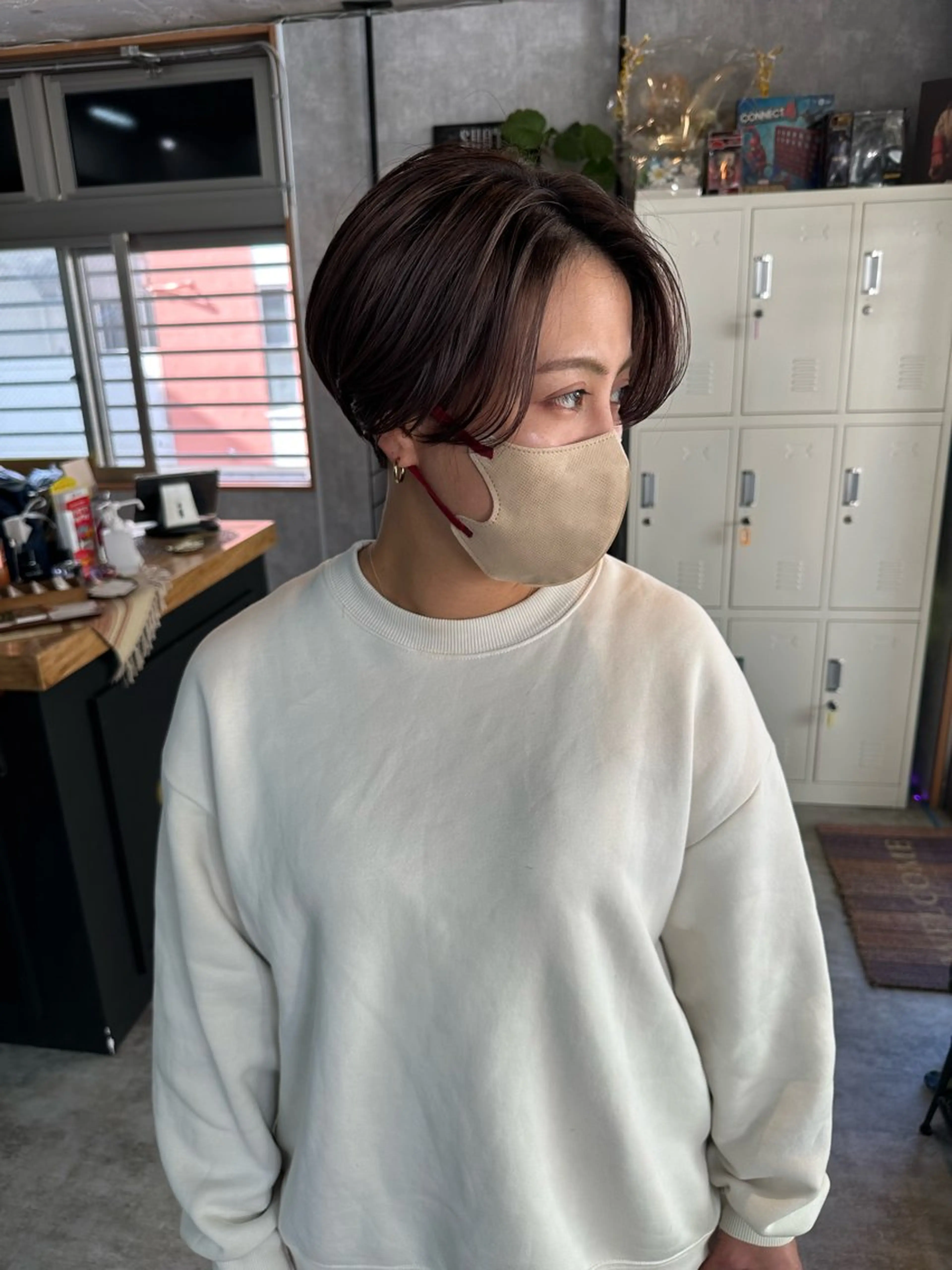 ショート 切りっぱなしボブ ショートボブ ハンサムショート 丸みショート ボブ C’LD hair  produce /シールドヘア所属・モテ髪/ボブ/ショー ト/アダチフウトのヘアスタイル