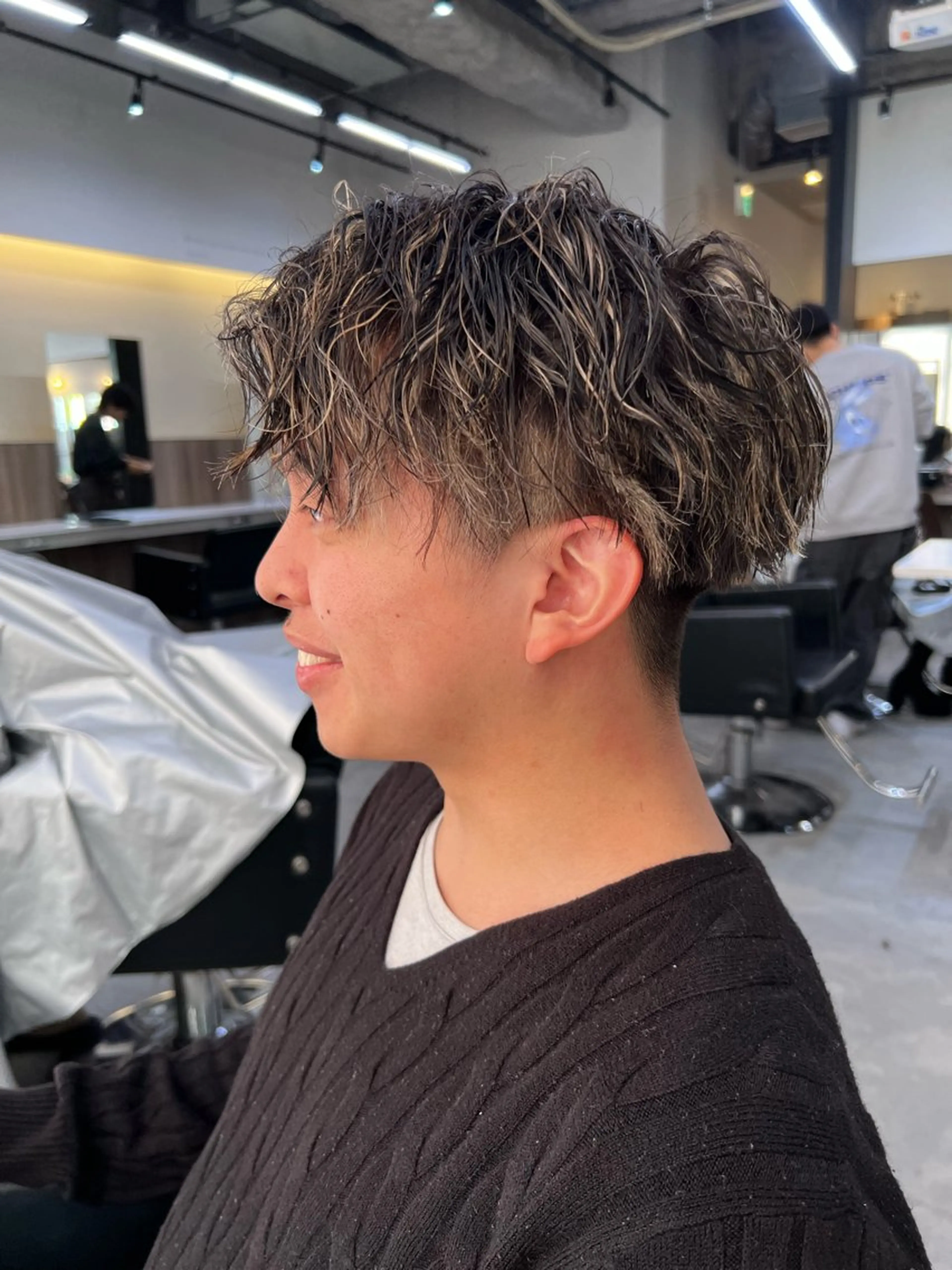 パーマ メンズ 赤み消しカラー✳️ 井上明日翔💫のヘアスタイル