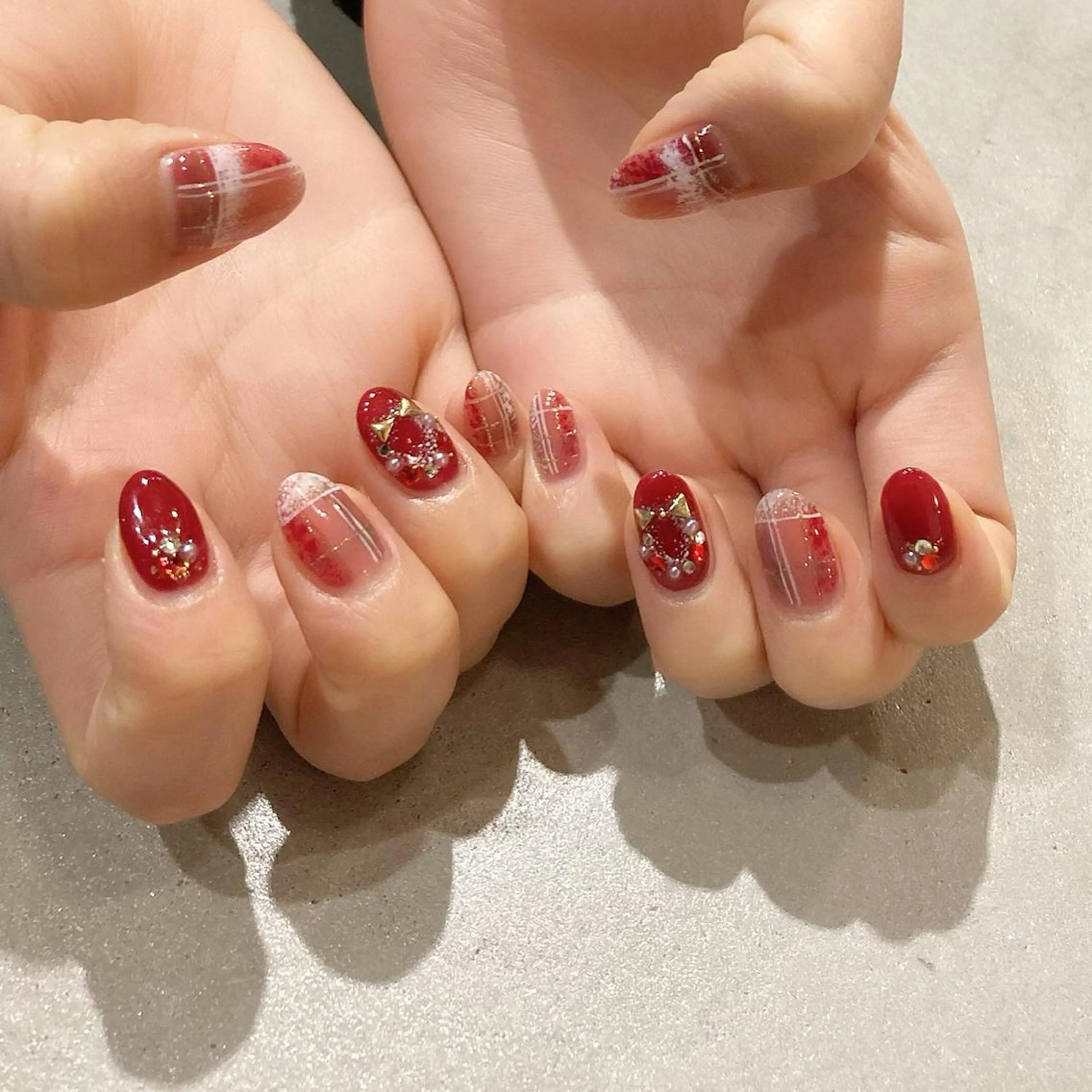 ネイル アートネイル ジェルネイル マグネットネイル 持ち込み ハンドネイル nail salon Soeurのネイルデザイン
