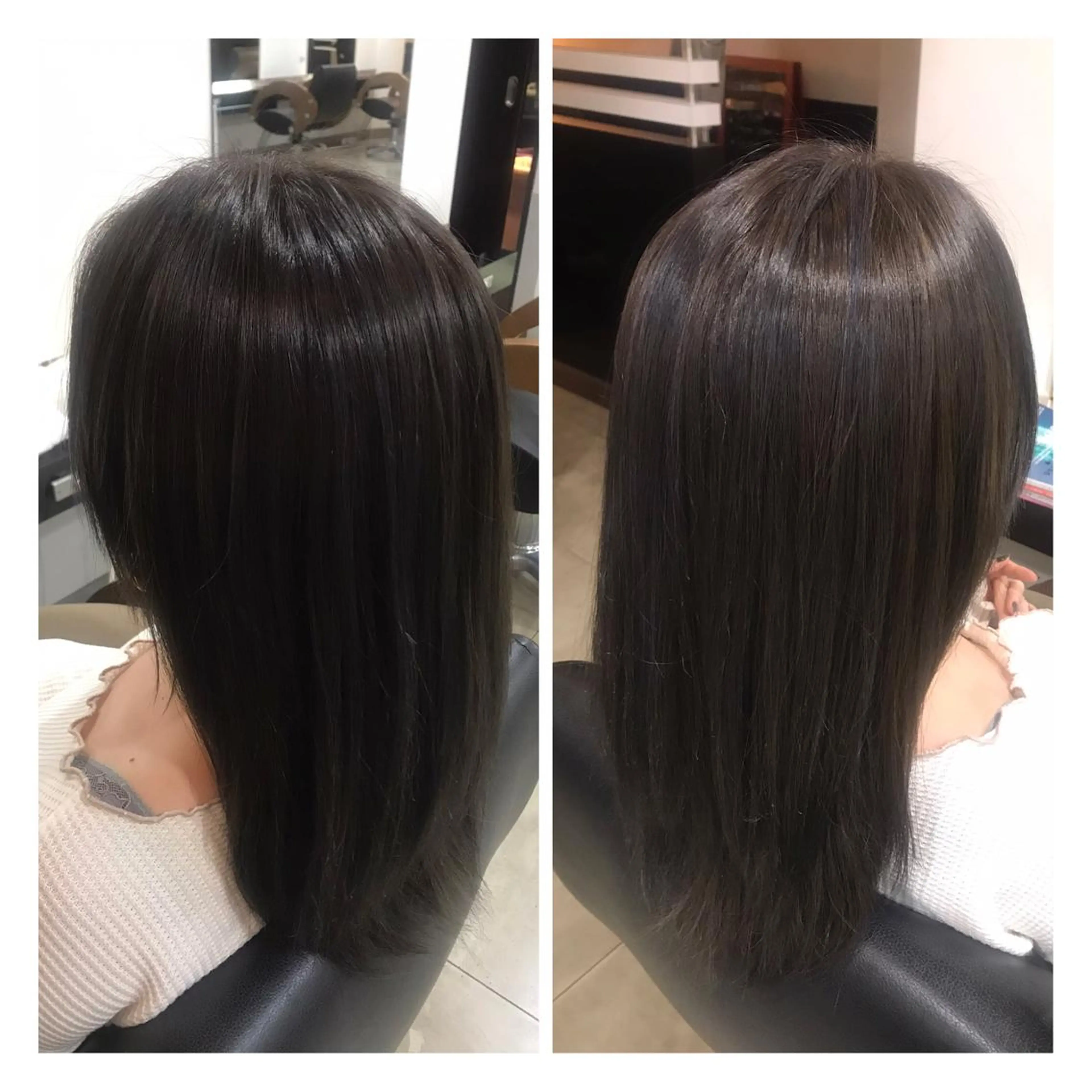 セミロング カラー ヘアアレンジ ハイライトカラー ハイライト DISCOHAIRsanc（ルジャルダン町田）所属・烏山 達也のヘアスタイル