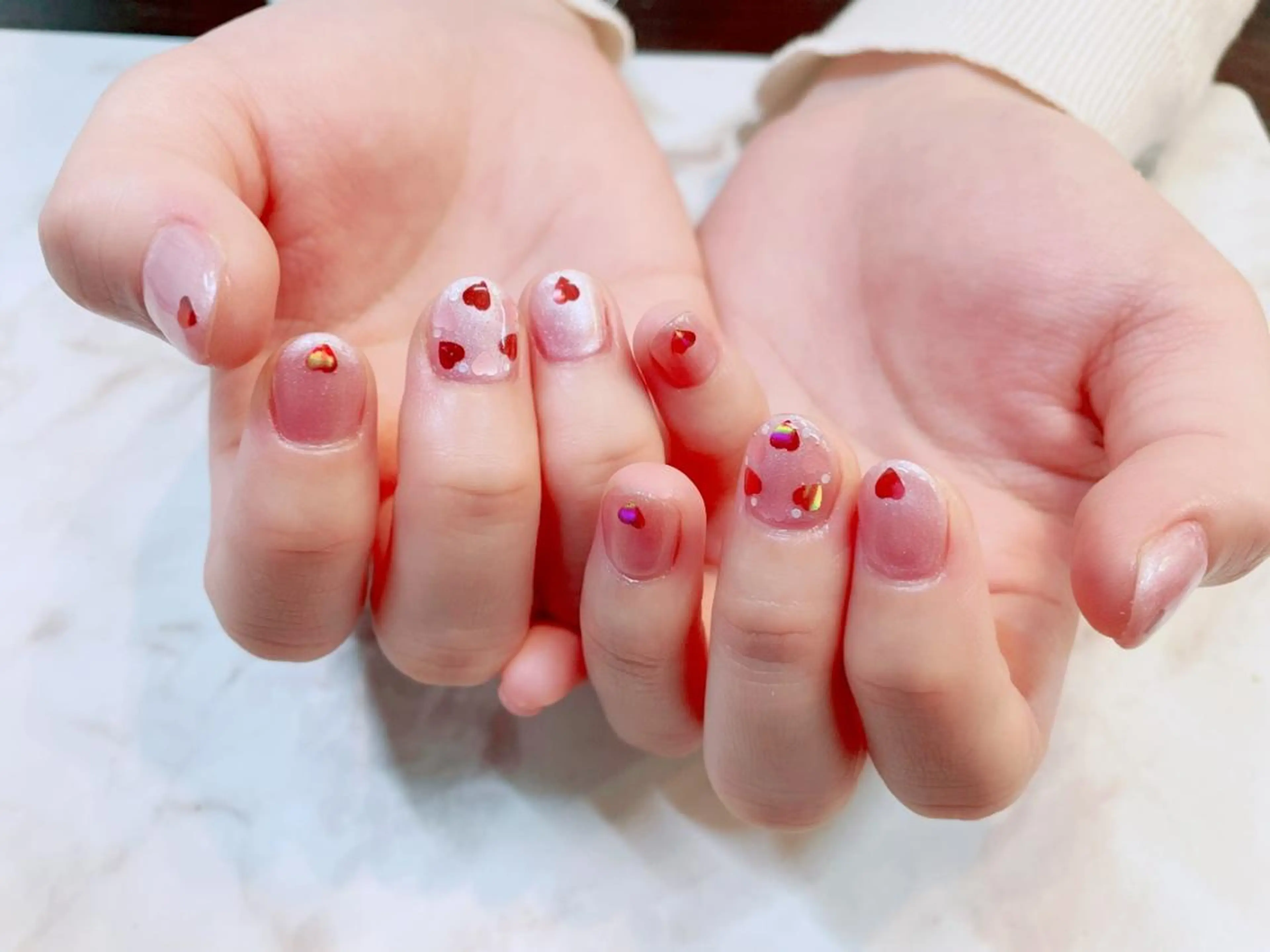 ネイル アートネイル ジェルネイル ニュアンスネイル パラジェル Nailist Honamiのネイルデザイン